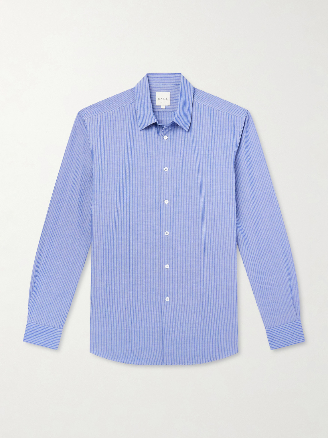 Paul Smith Striped Cotton-Seersucker Shirten