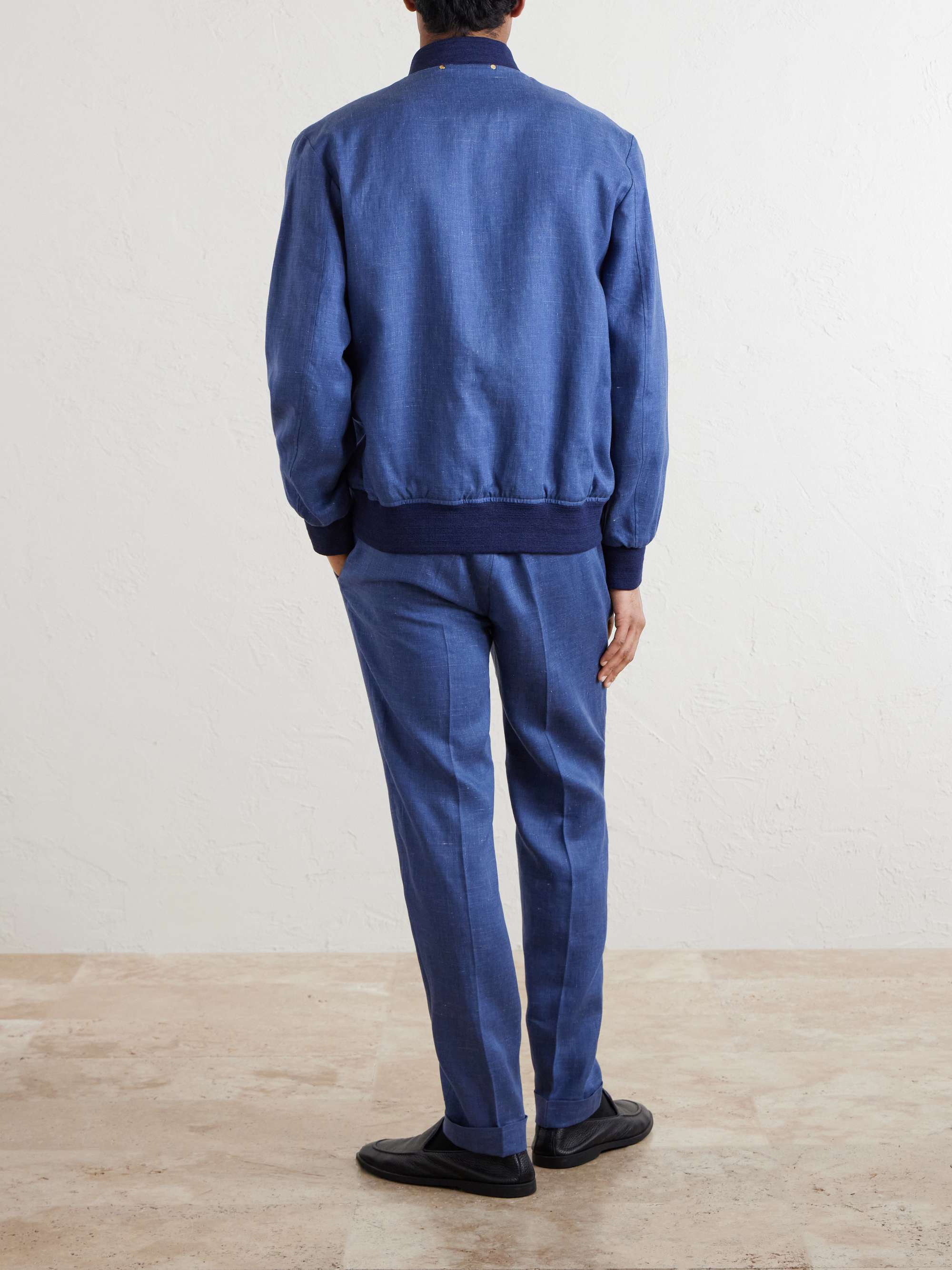 PAUL SMITH Linen Bomber Jacket for Men | MR PORTER