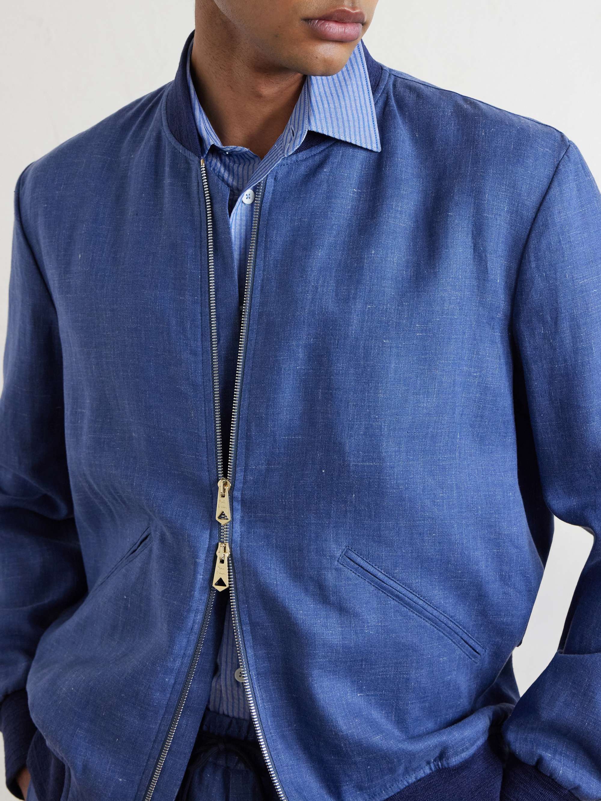 PAUL SMITH Linen Bomber Jacket for Men | MR PORTER