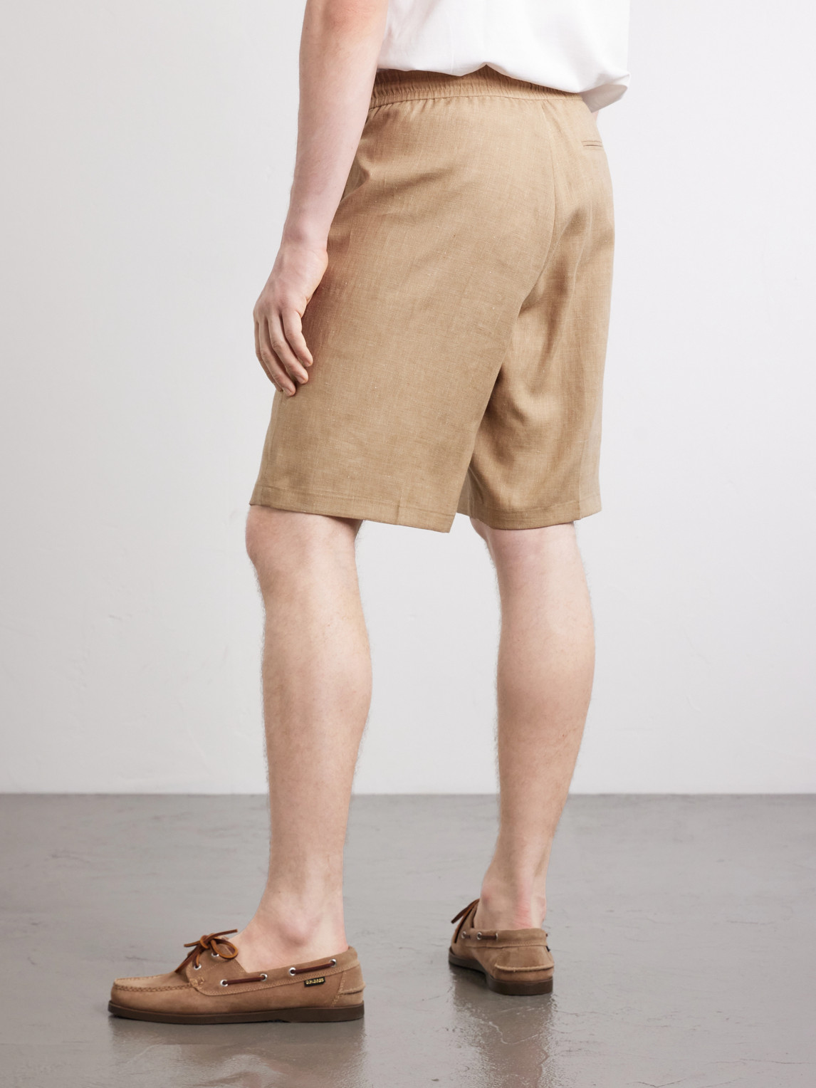  Paul Smith - Pleated Linen Drawstring Shorts - Men - Neutrals - S 