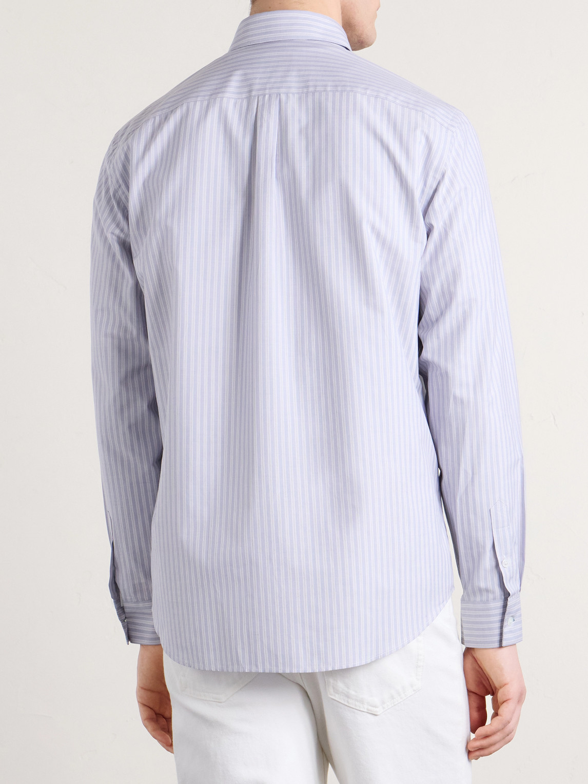 Button-Down Collar Striped
