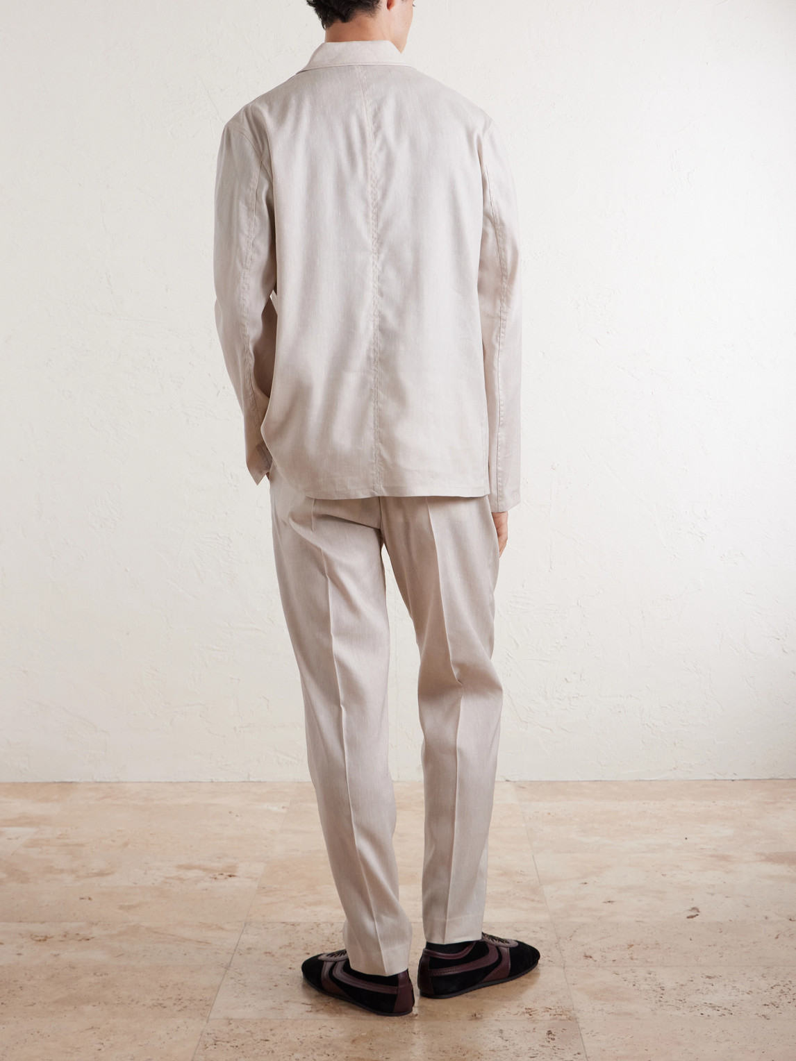 Linen And Wool-Blend Overshirt