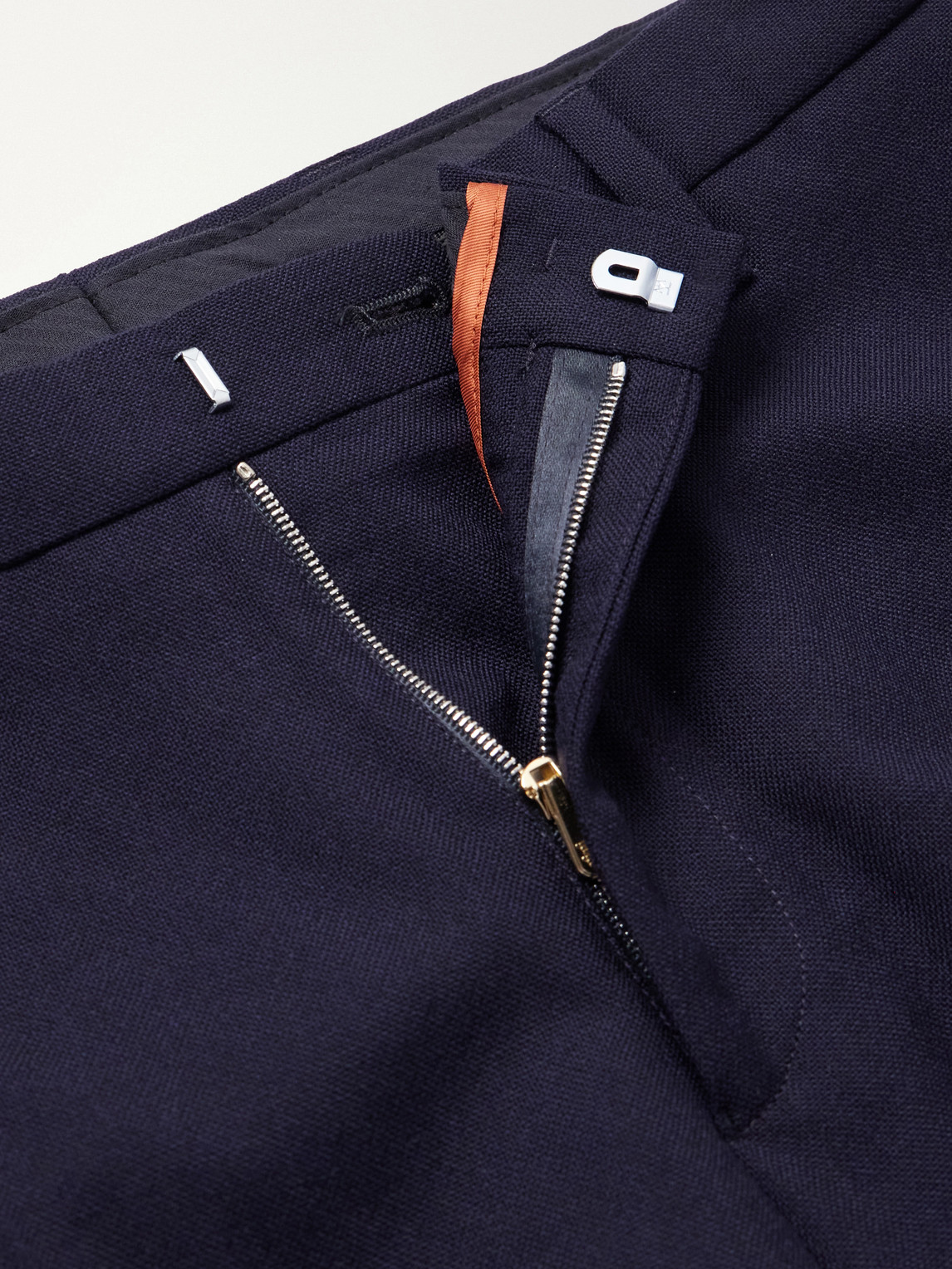 Tapered Wool-Hopsack Suit Trousers