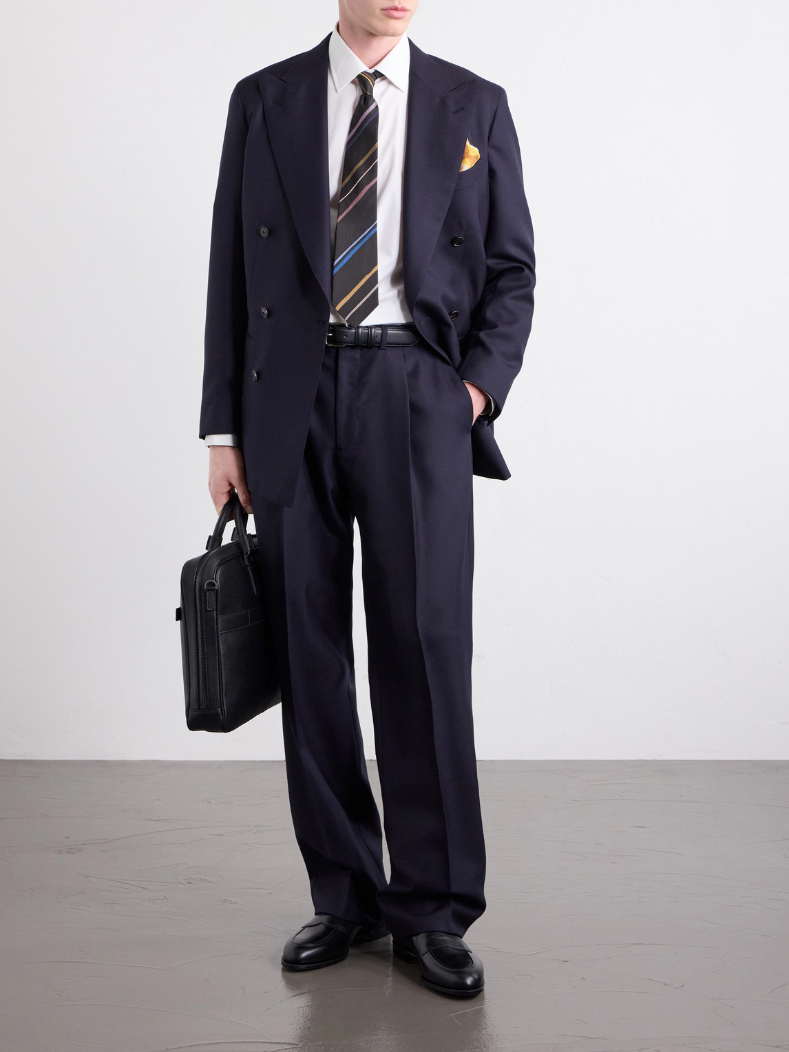 Classic-Collar Cotton-Poplin Shirt