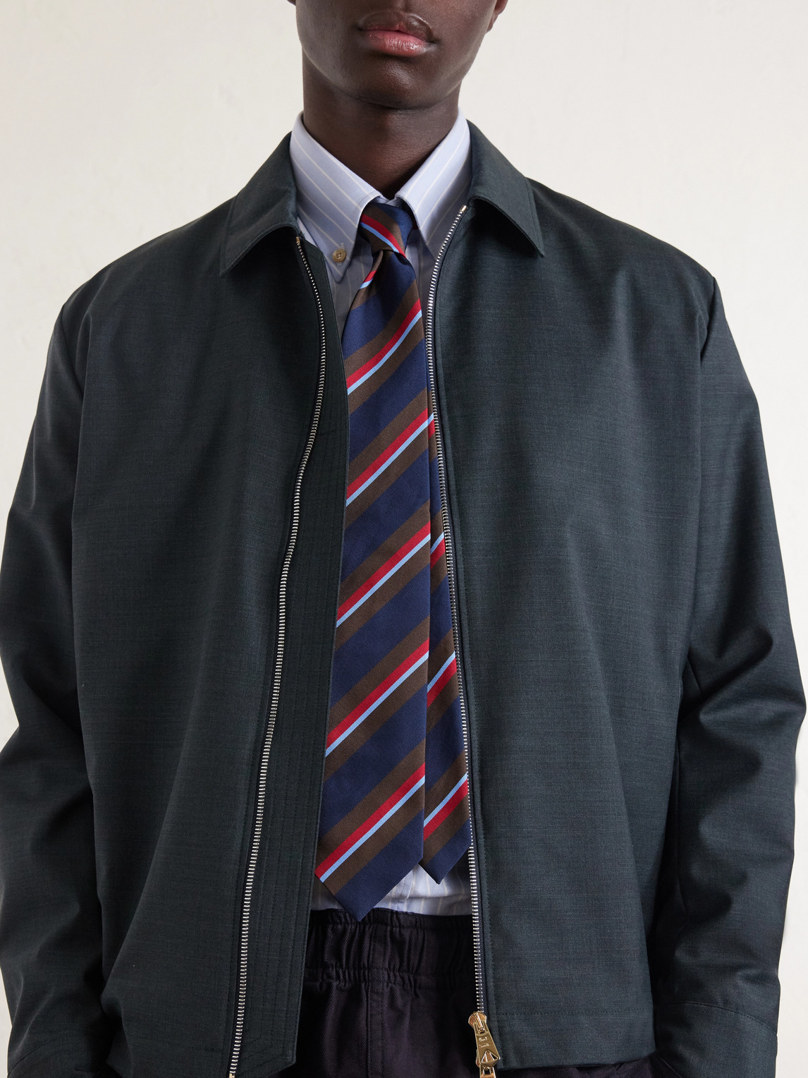 Paul Smith Wool Bomber Jacket In Black