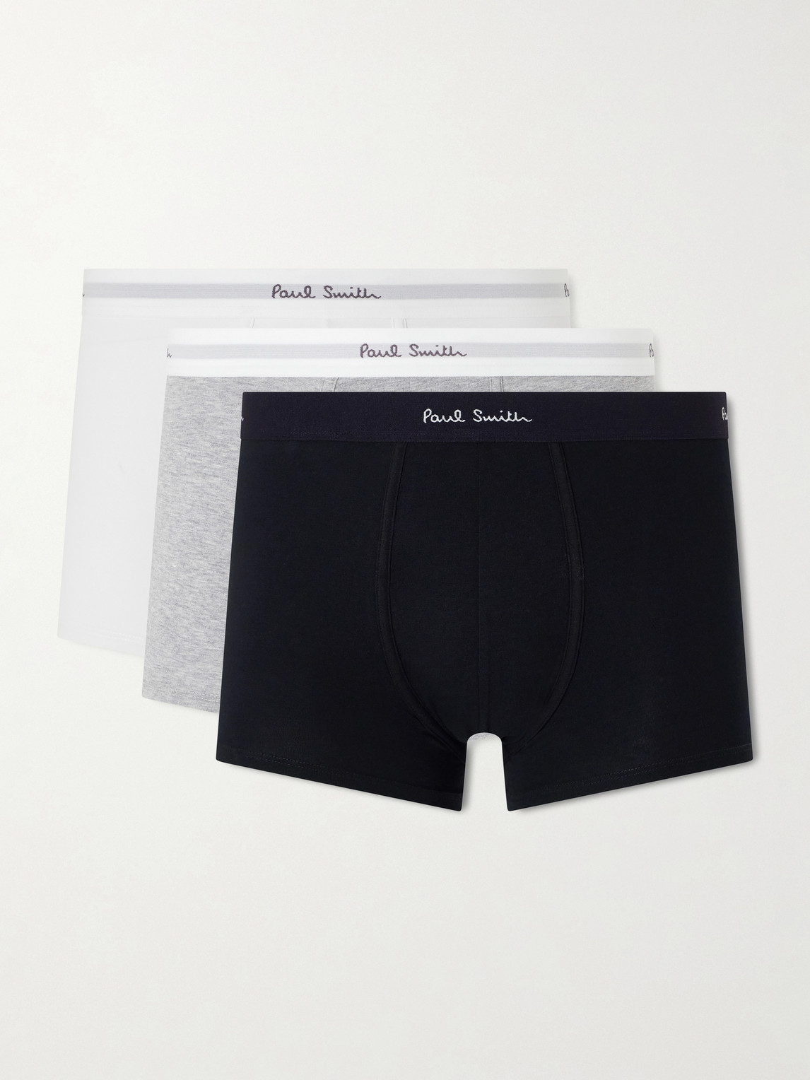 Paul Smith Three-Pack Stretch Organic Cotton Jersey Boxer Briefs - Men