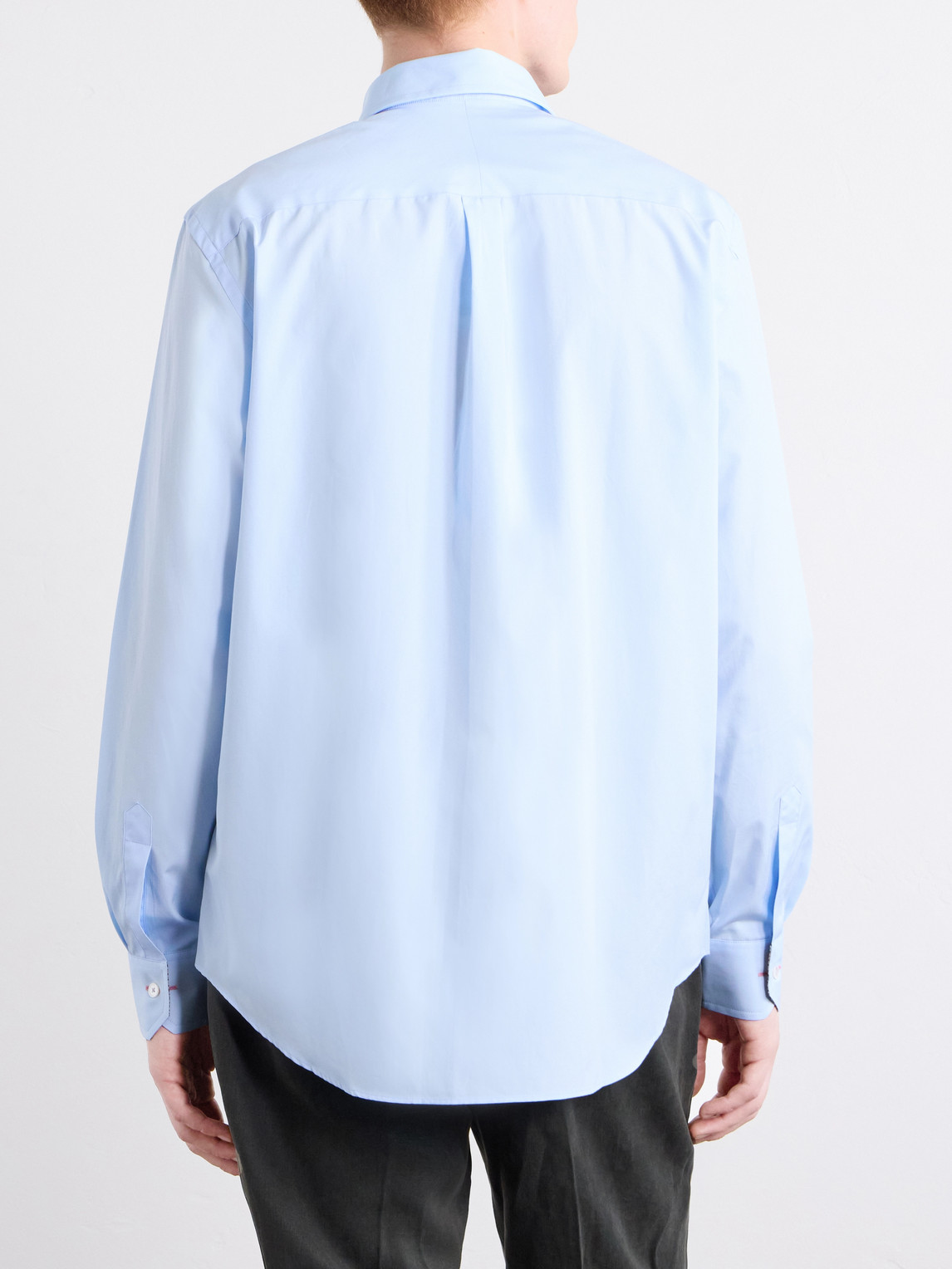 Classic-Collar Cotton-Poplin Shirt
