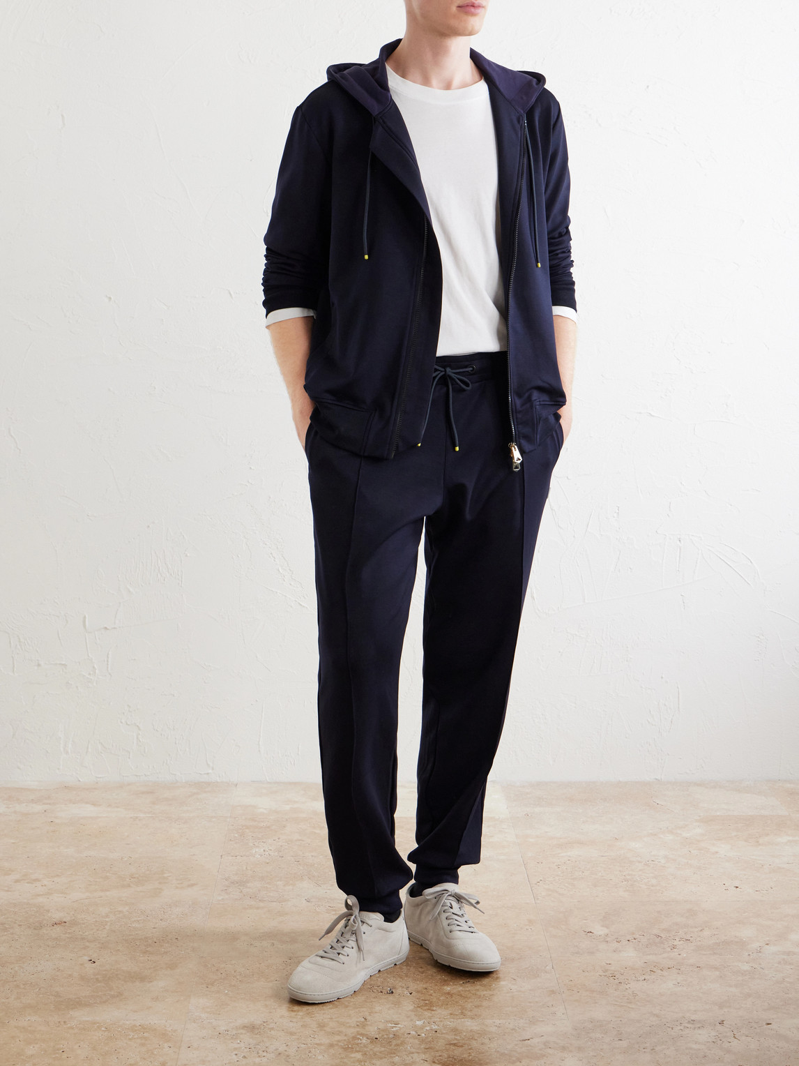Tapered Lyocell-Blend Jersey Sweatpants