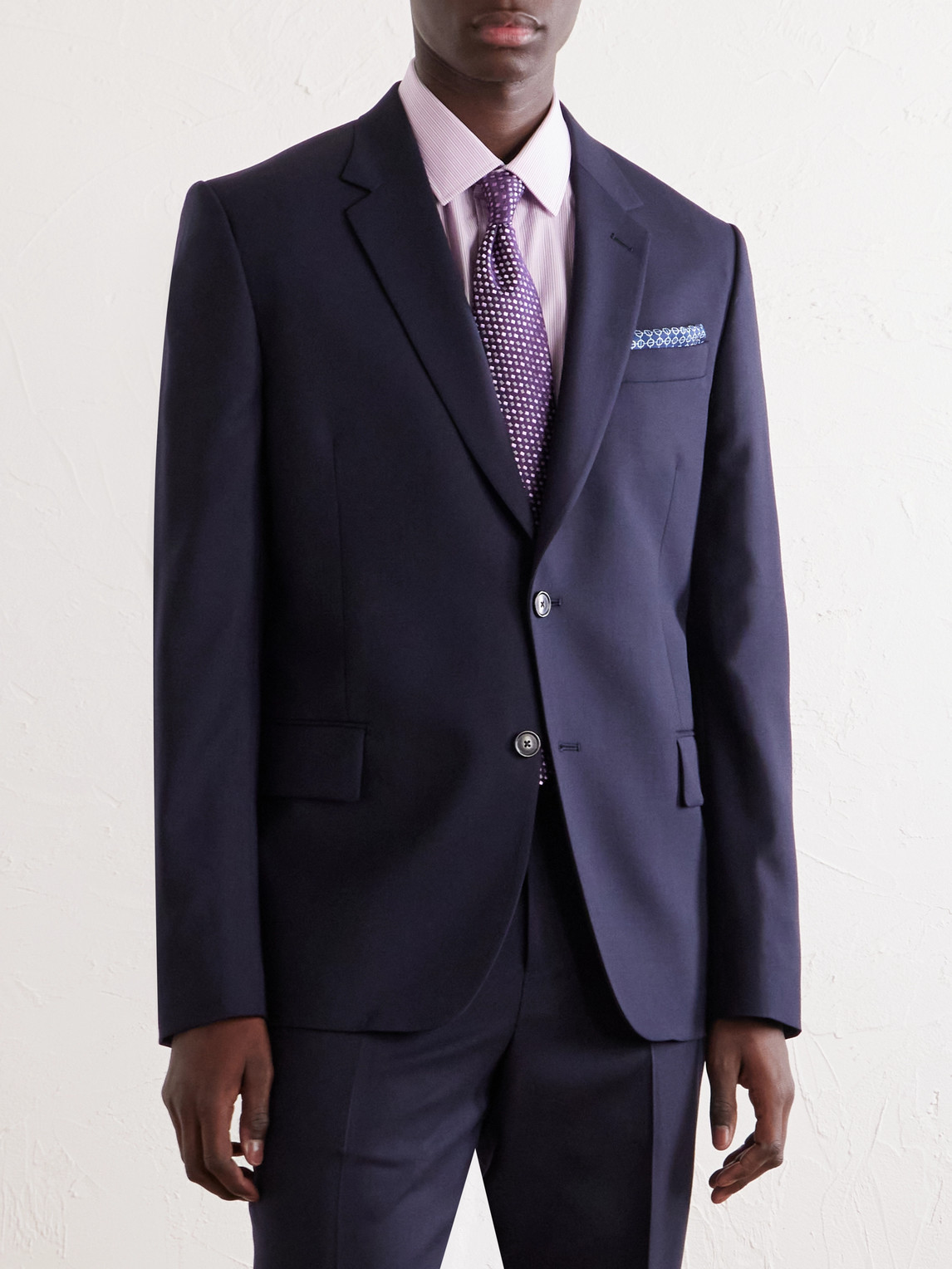Paul Smith Tailored Fit 2 Button Jacket In Blue
