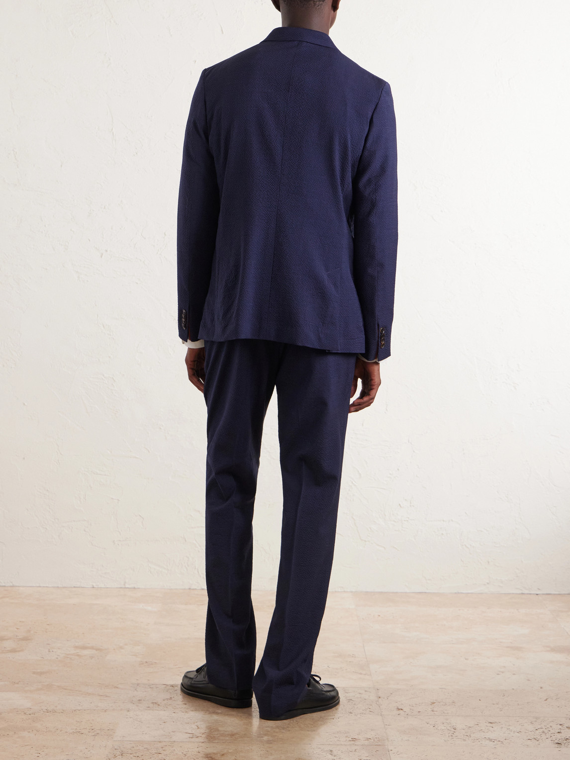 Wool-Blend Seersucker Suit Jacket