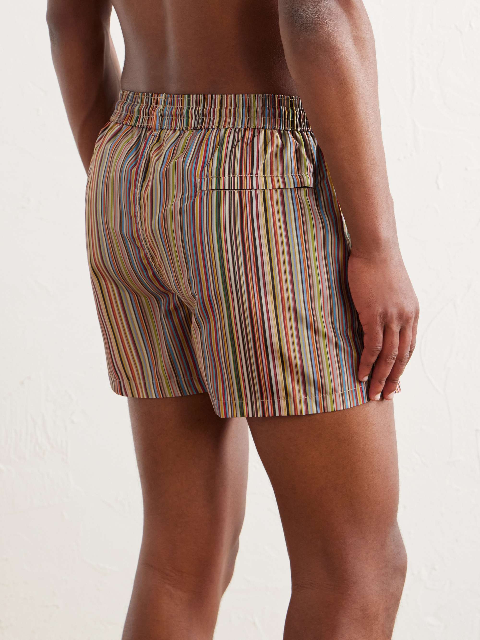 PAUL SMITH Short-Length Striped Swim Shorts