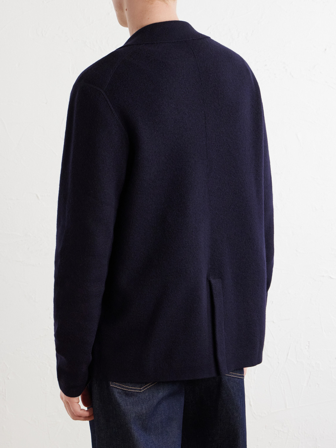 Knitted Merino Wool Blazer