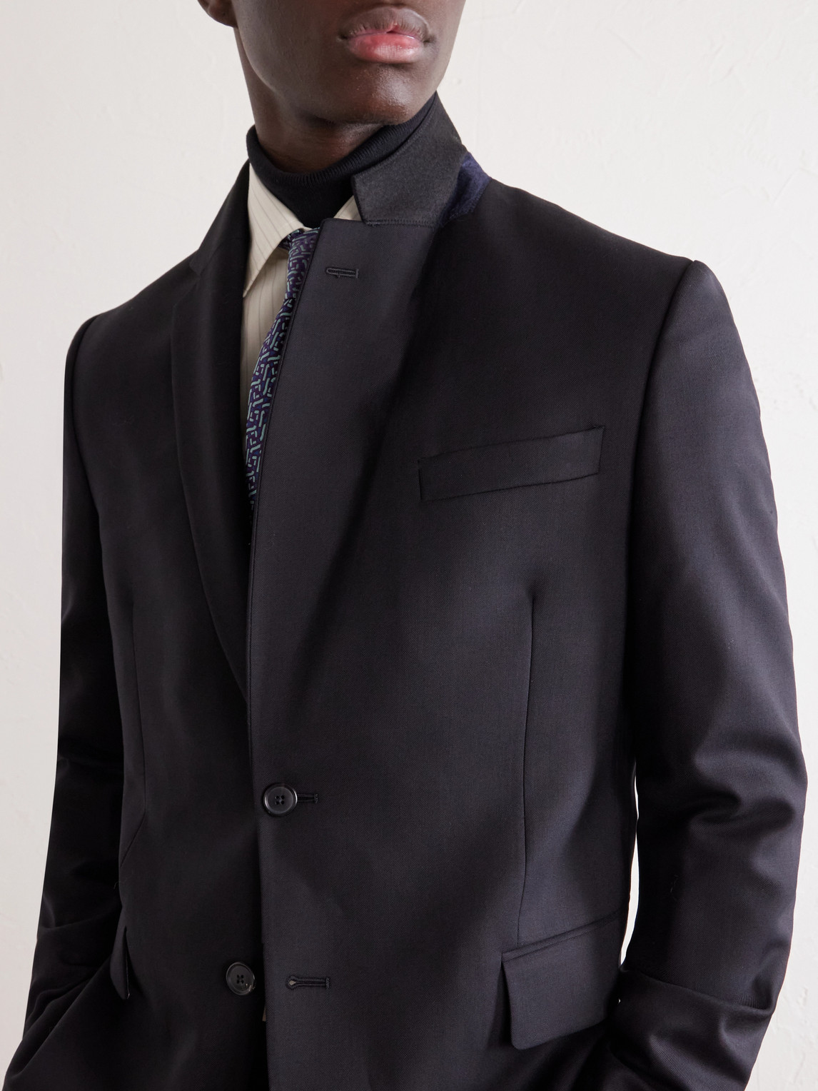 Paul Smith Tailored Fit 2 Button Jacket In Blue