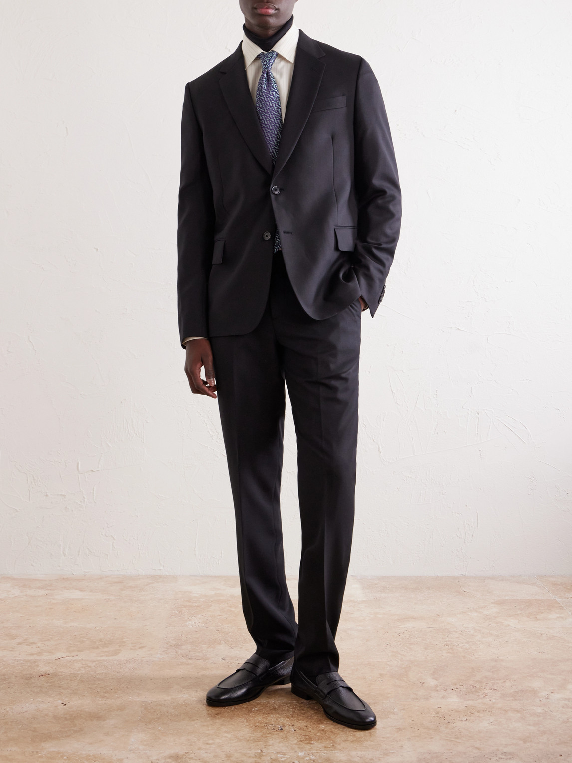 Paul Smith Tailored Fit 2 Button Jacket In Blue