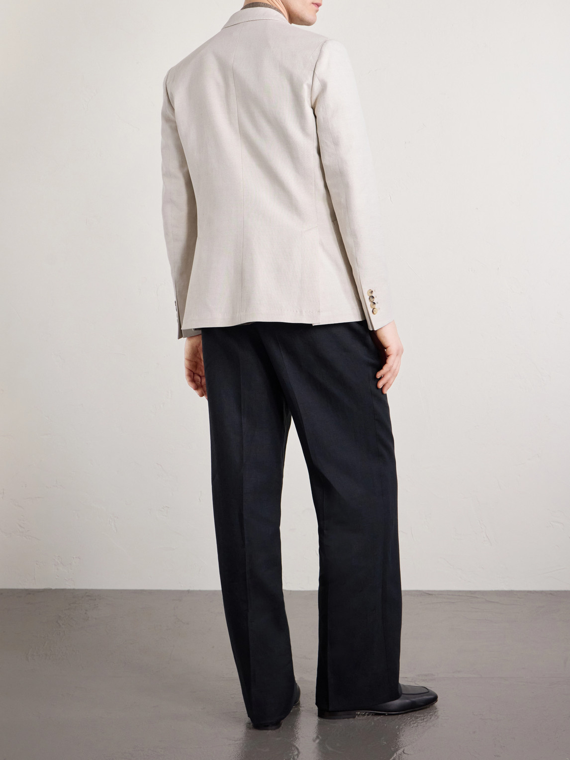 Linen Double-Breasted