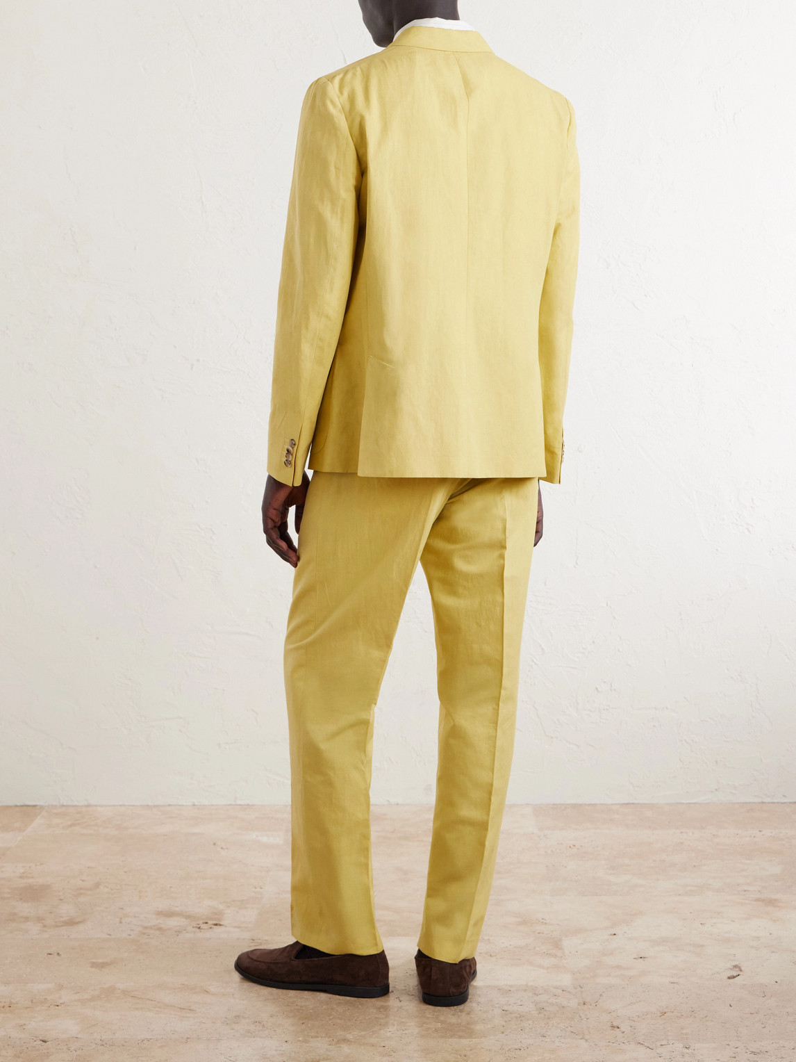 Cotton And Linen-Blend Suit Jacket