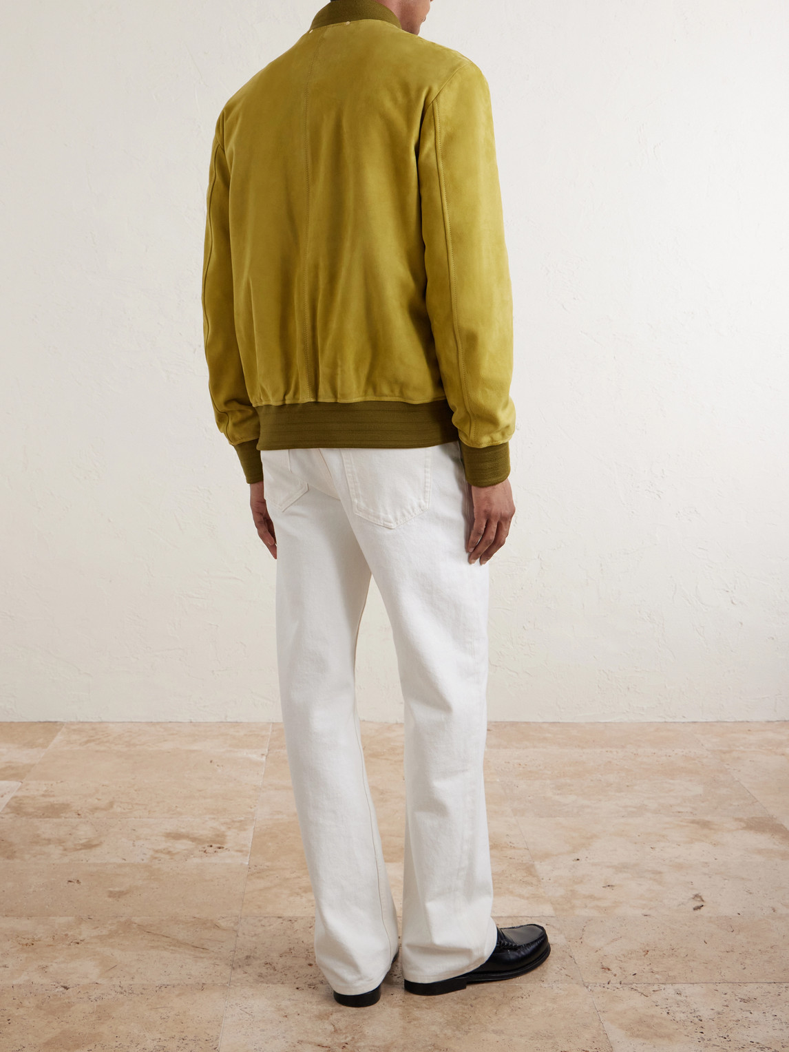  Paul Smith - Suede Bomber Jacket - Men - Yellow - S 