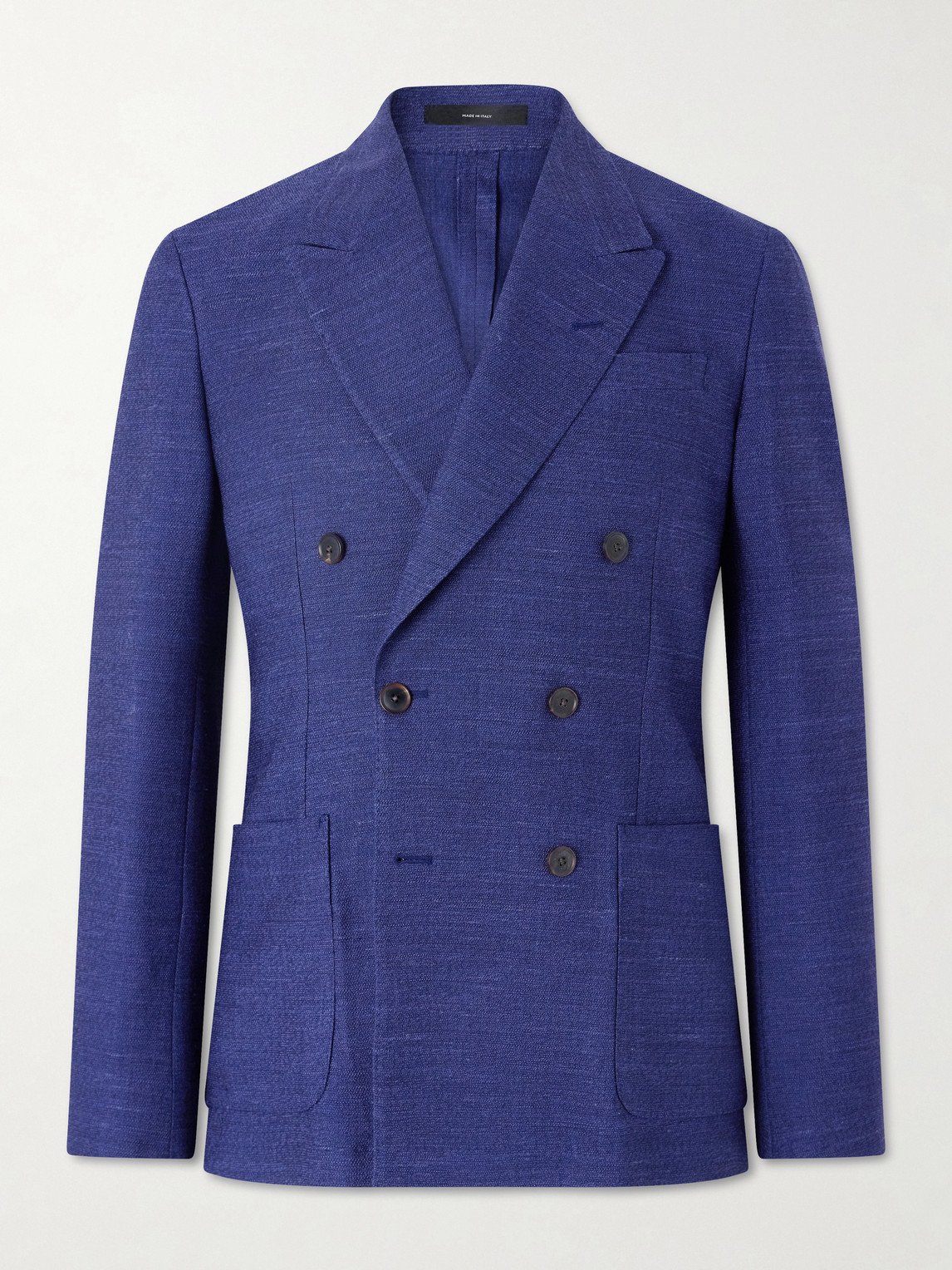 Paul Smith Wool, Linen and Silk-Blend Double-Breasted Blazer UK/US 46