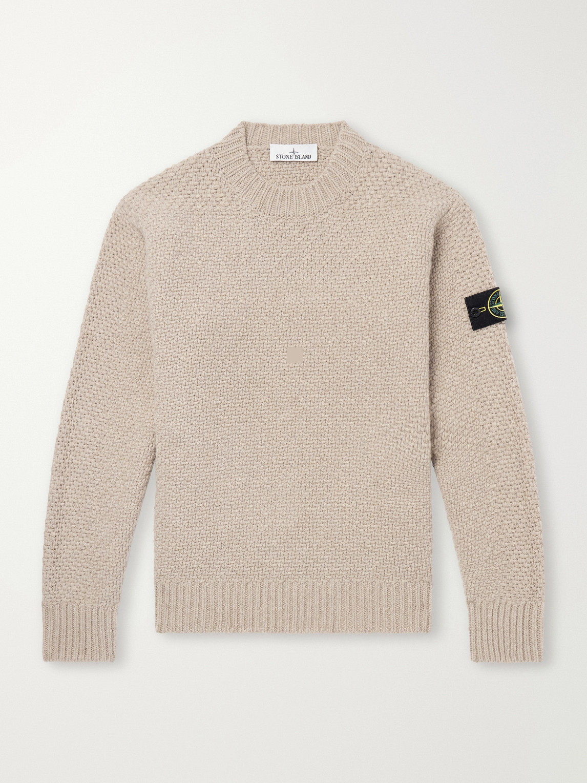 Basket-Stitch Wool-Blend Sweater