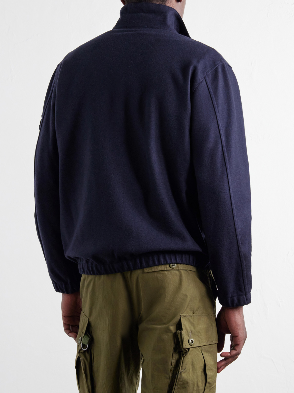 Garment-Dyed Wool Nylon Flannel-Tc Overshirt