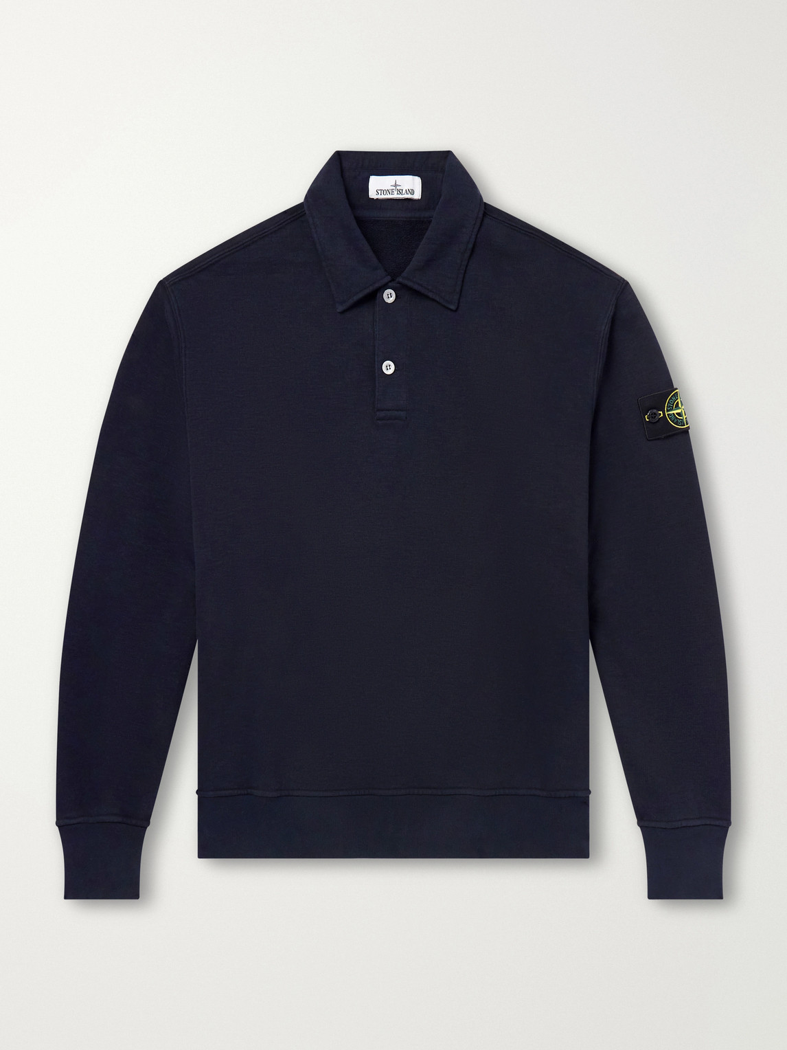 Garment-Dyed Tubular Cotton-Fleece Sweatshirt
