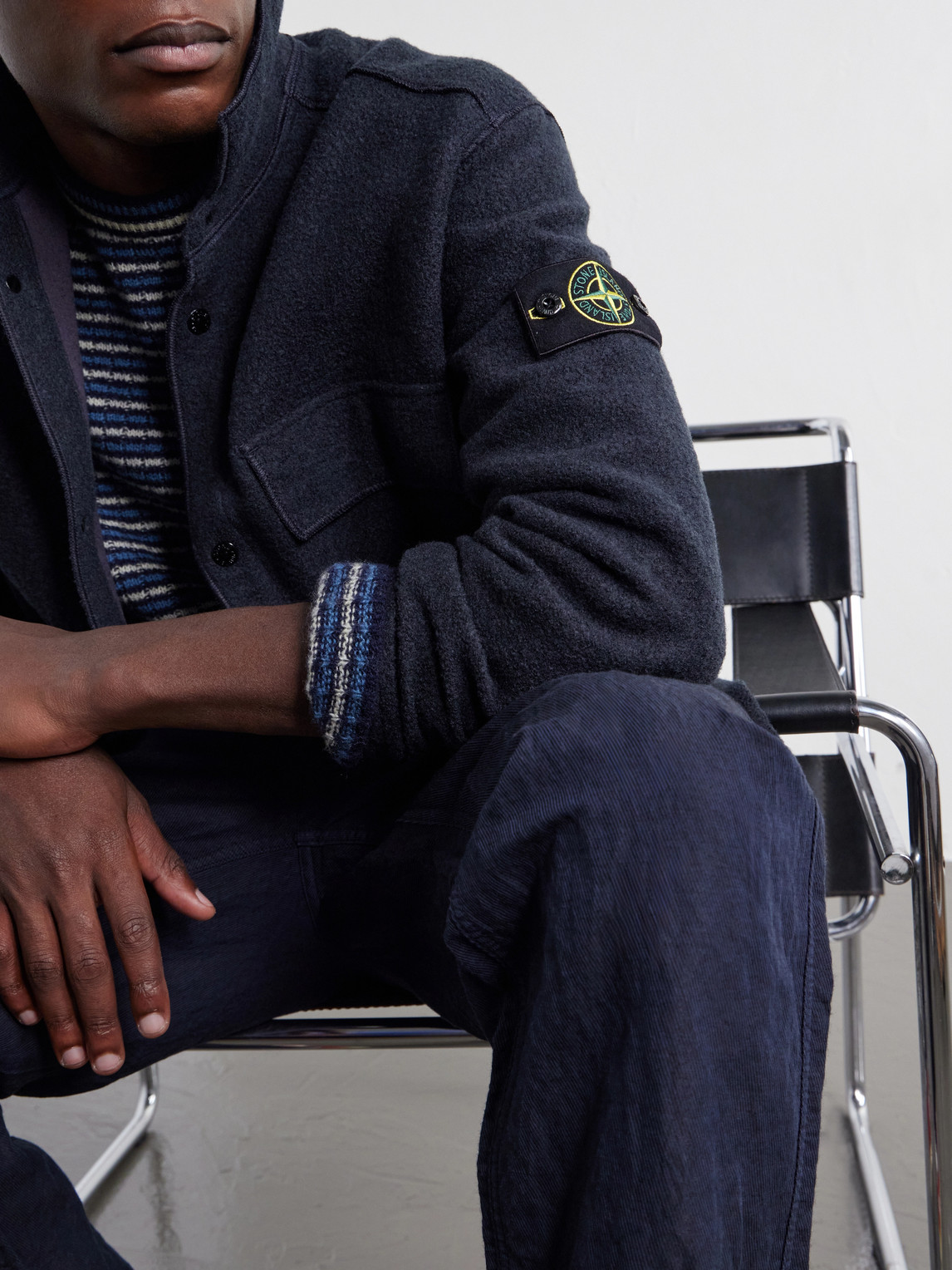 Micro Bouclé Overshirt