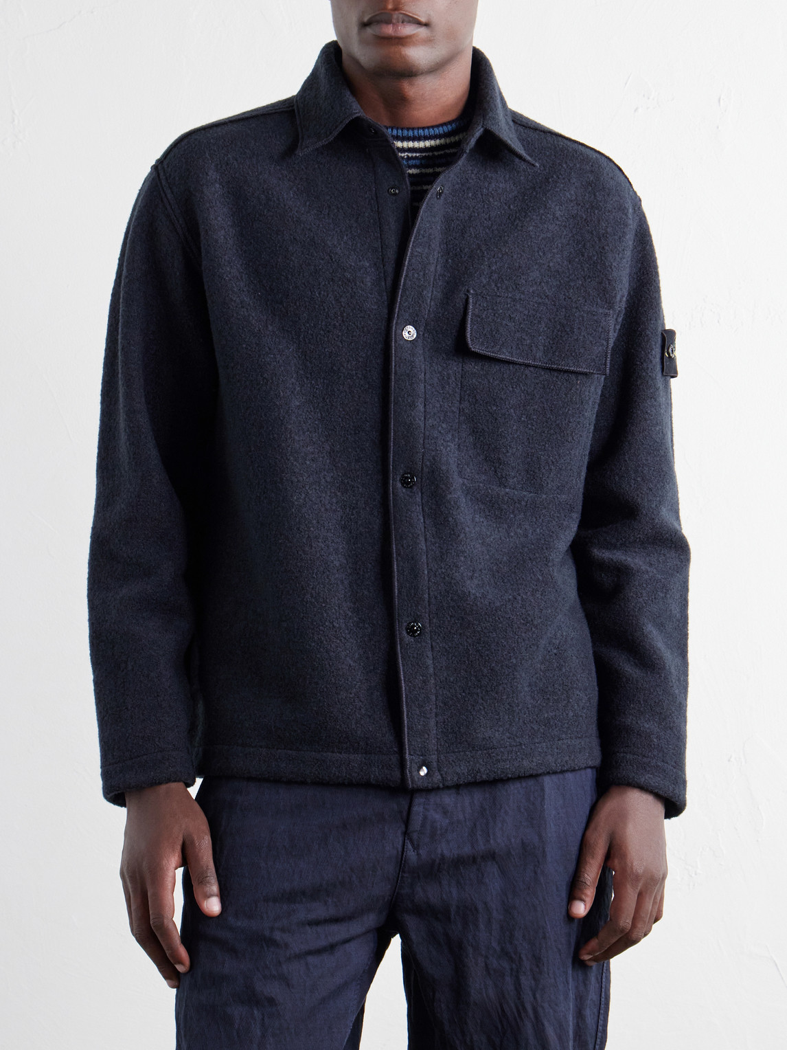 Micro Bouclé Overshirt