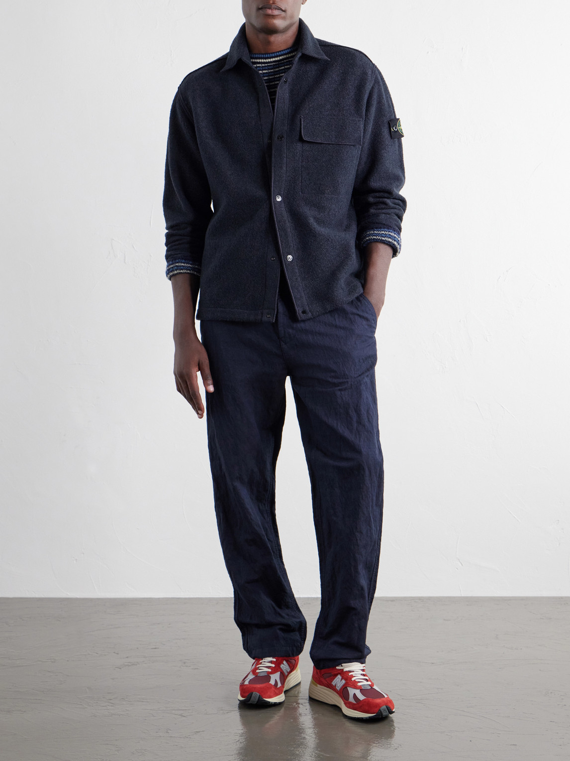 Micro Bouclé Overshirt