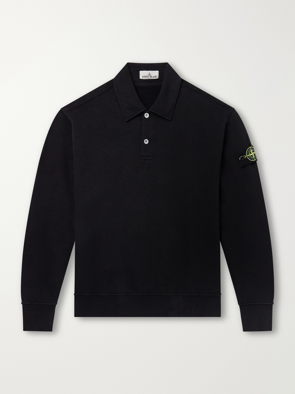 Garment-Dyed Tubular Cotton-Fleece Sweatshirt