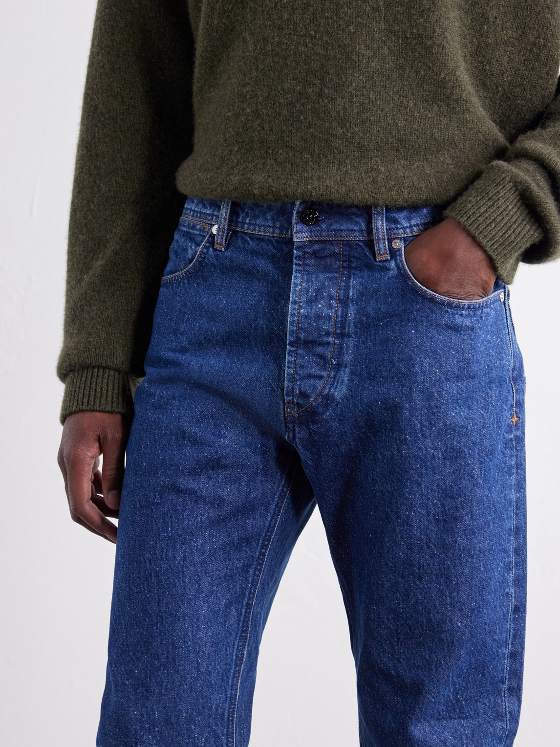 Denim Straight-Leg Regenerative Jeans
