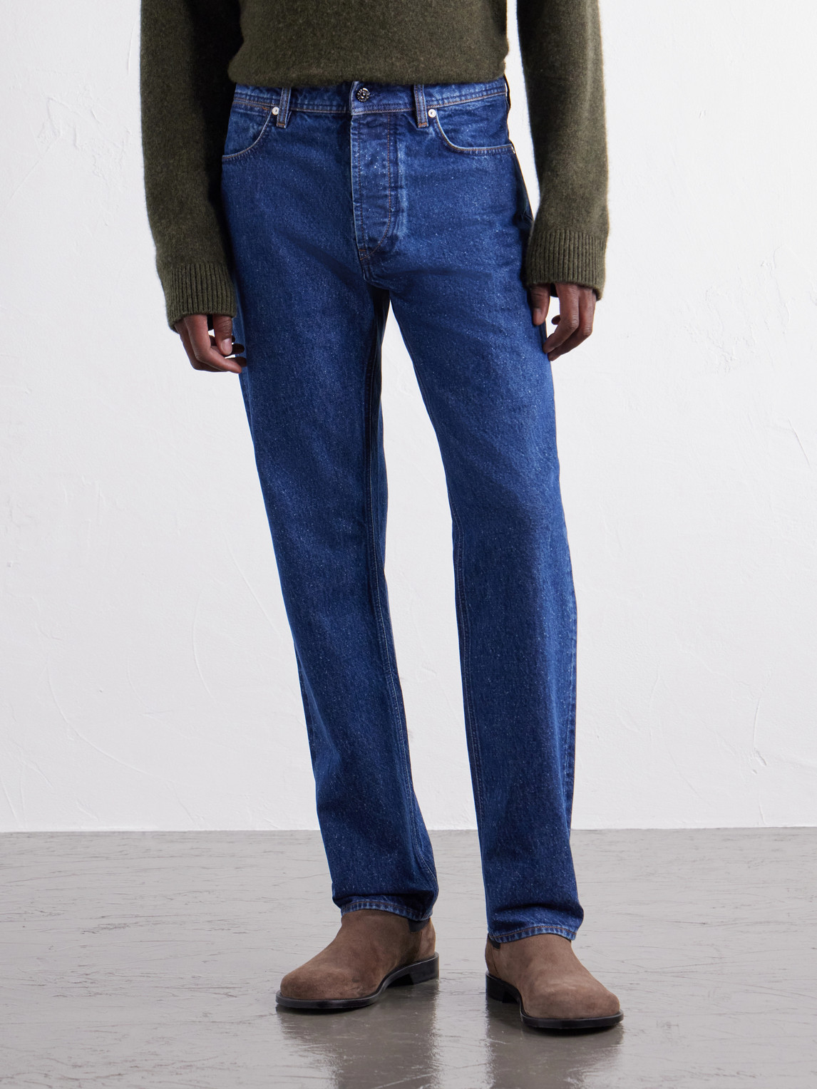 Denim Straight-Leg Regenerative Jeans