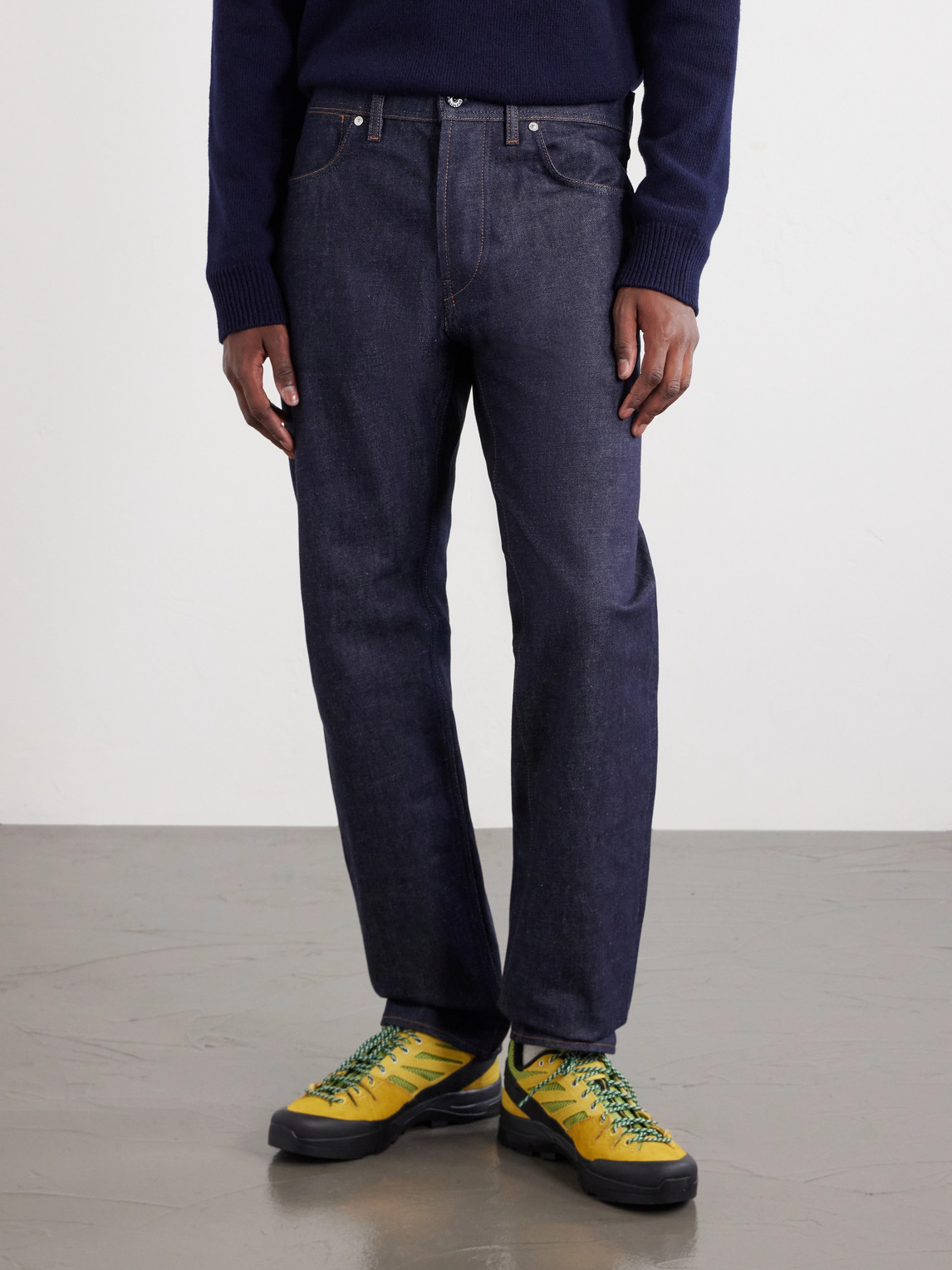 Denim Straight-Leg Jeans