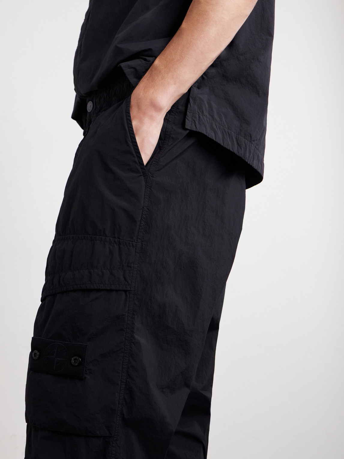 Ghost Wide-Leg Nylon Smerigliato Trousers