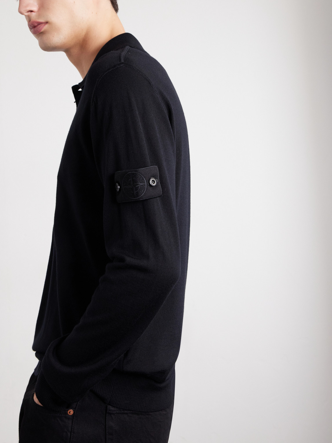 Ghost Knitted Light Pure Rws Wool Polo Sweater