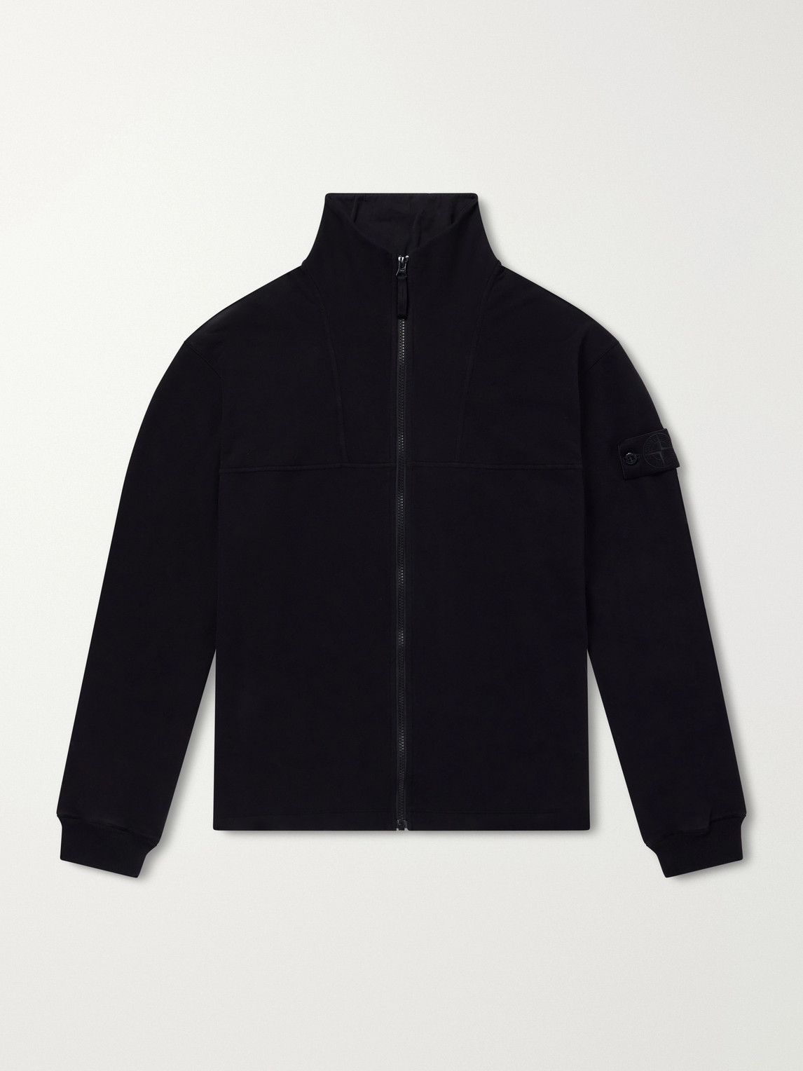 Ghost Cotton-Blend Fleece Zip-Up Sweater