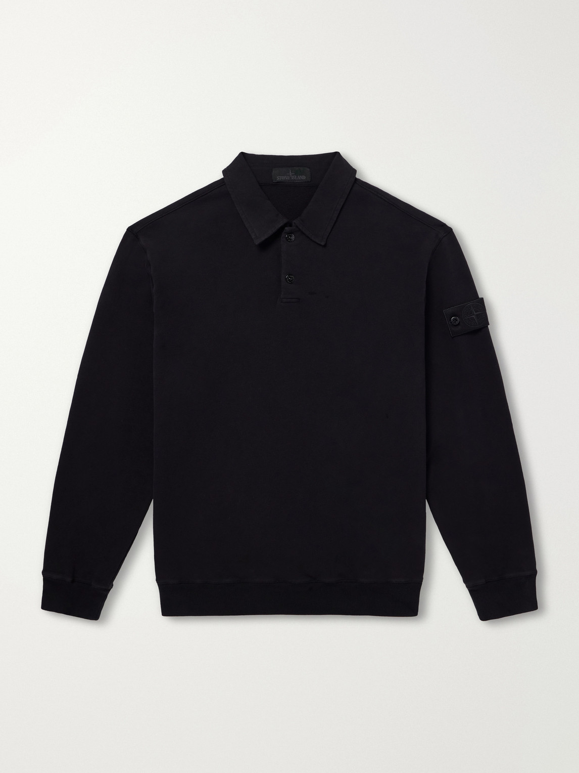Ghost Stretch Cotton-Fleece Polo Shirt