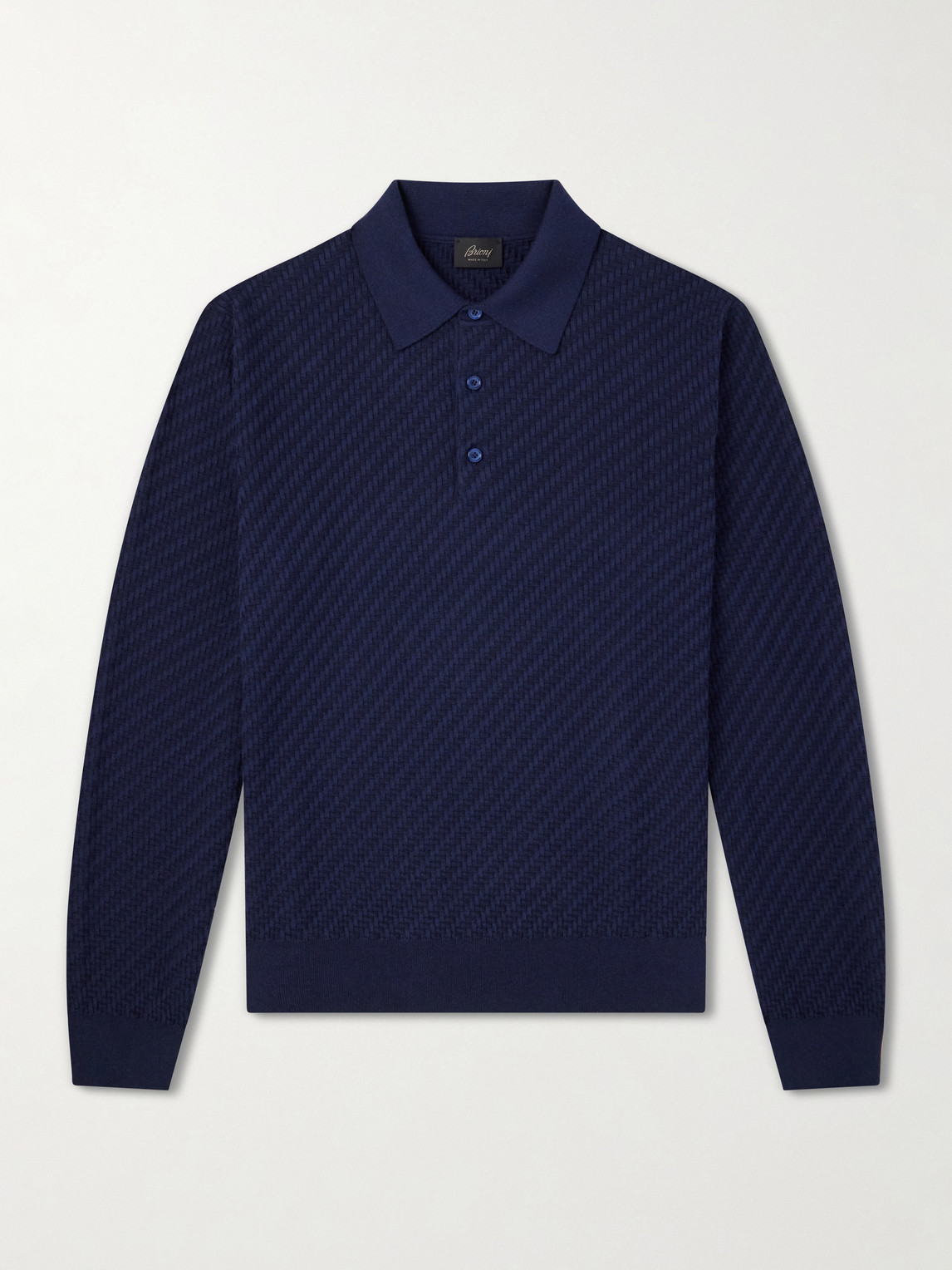 Cotton, Silk And Cashmere-Blend Polo Shirt