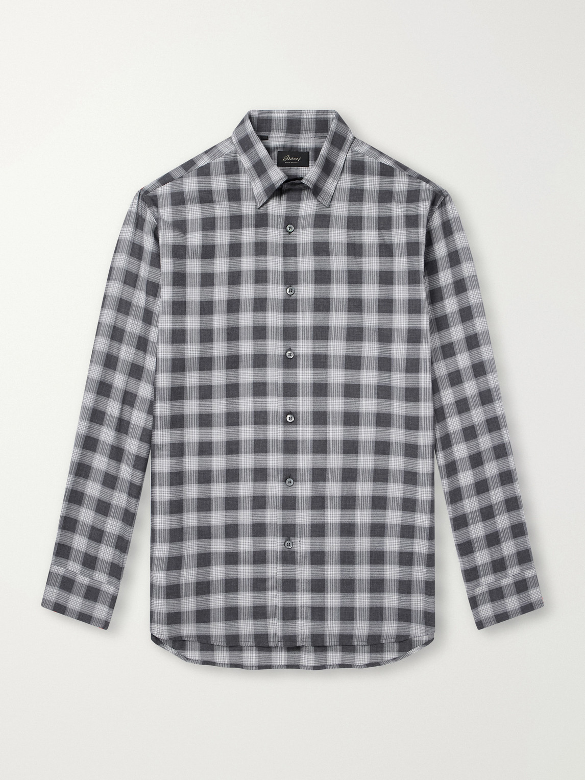 Checked Cotton-Flannel Shirt
