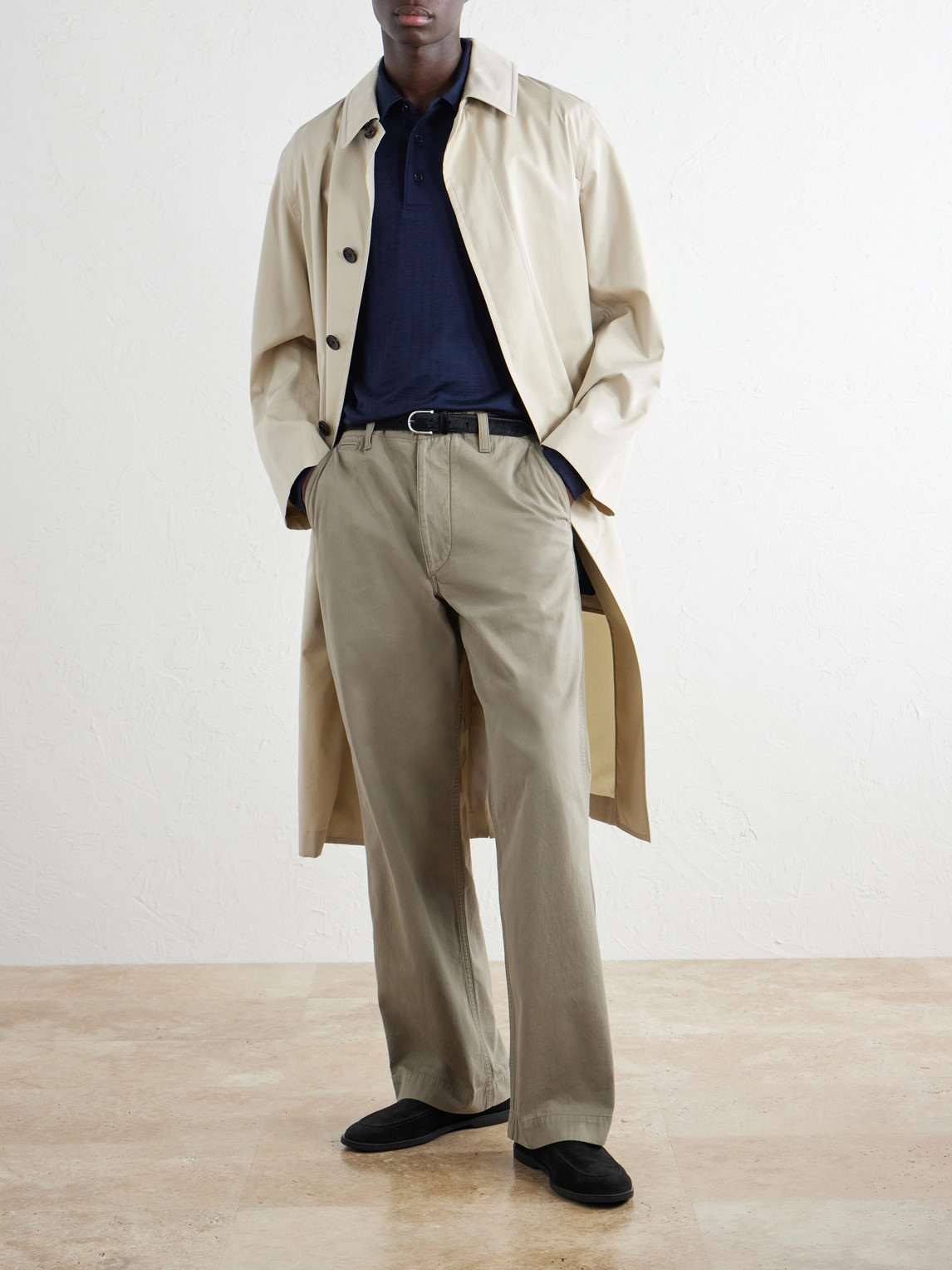 And Silk-Blend Polo Shirt