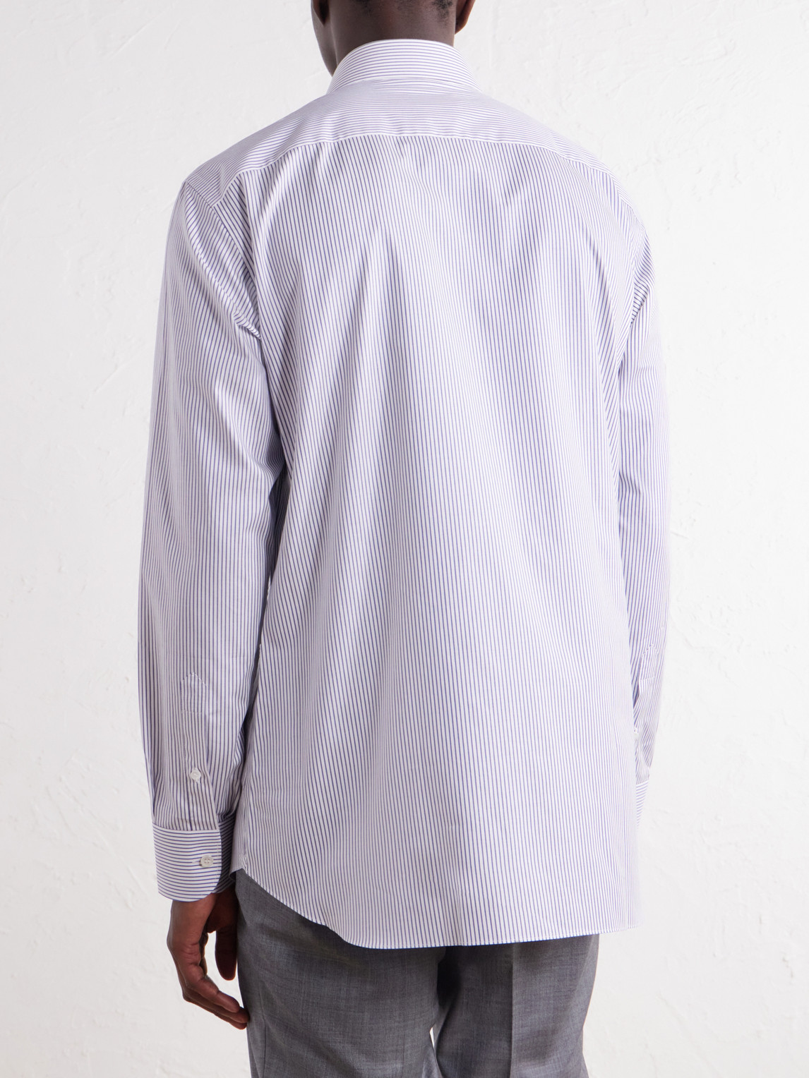 Striped Cotton-Poplin Shirt