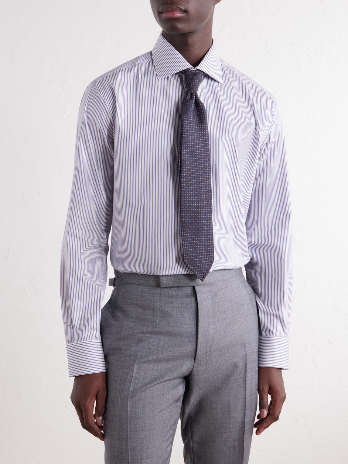 Striped Cotton-Poplin Shirt