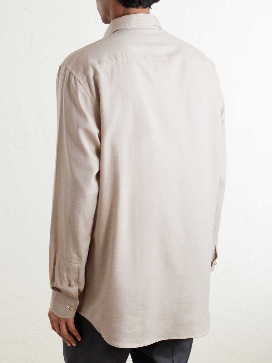 Marcello Cotton And Cashmere-Blend Shirt