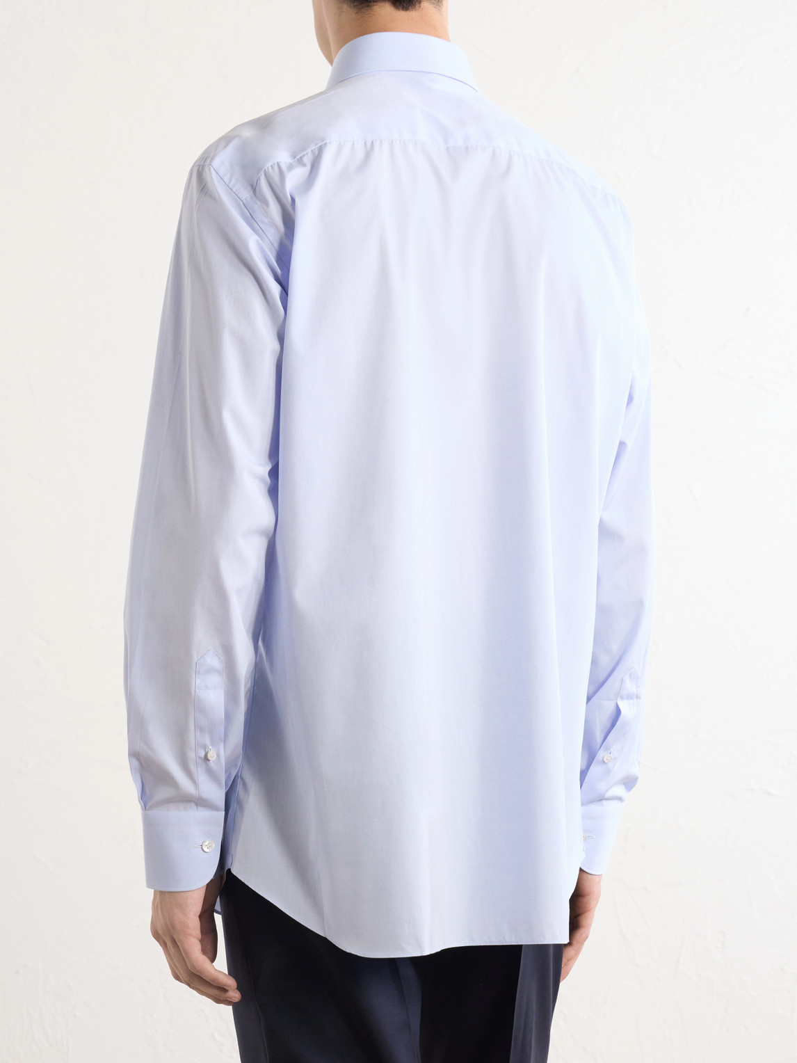 Cutaway-Collar Cotton Shirt