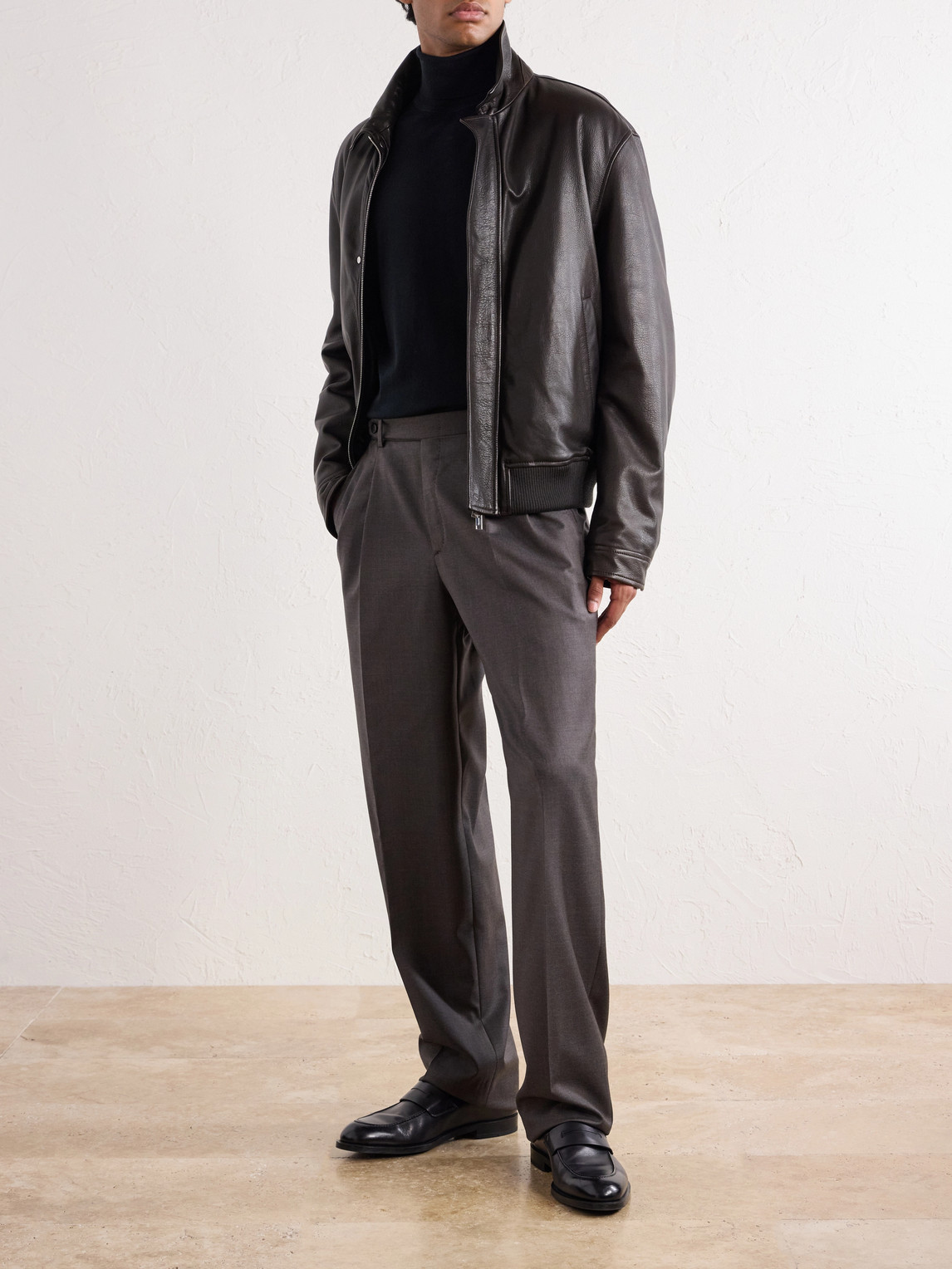Capri Wool-Gabardine Trousers