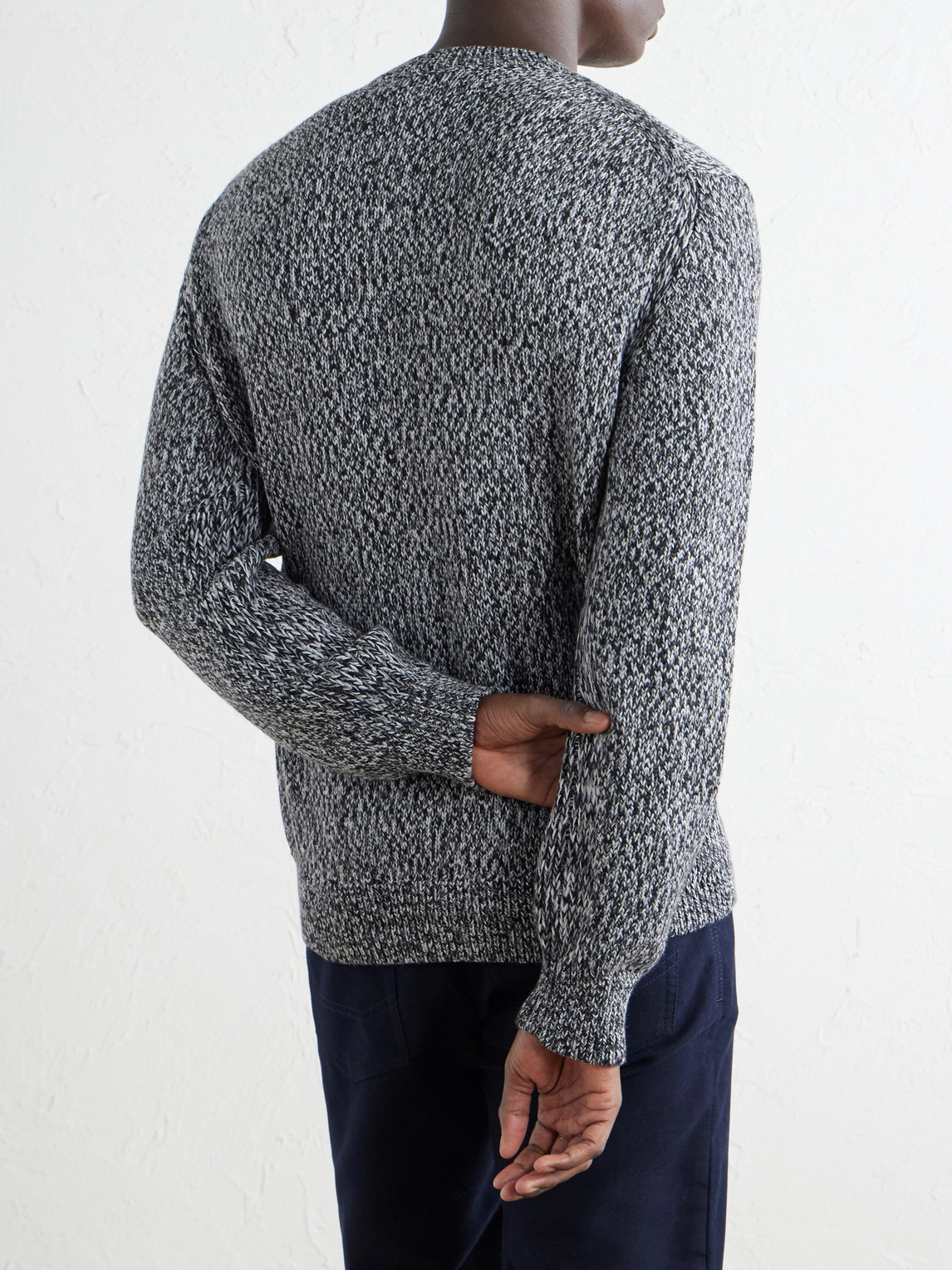 Wool-Mouliné Sweater