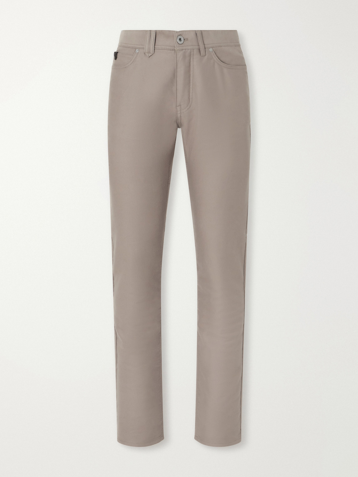 Straight-Leg Cotton-Moleskin Trousers