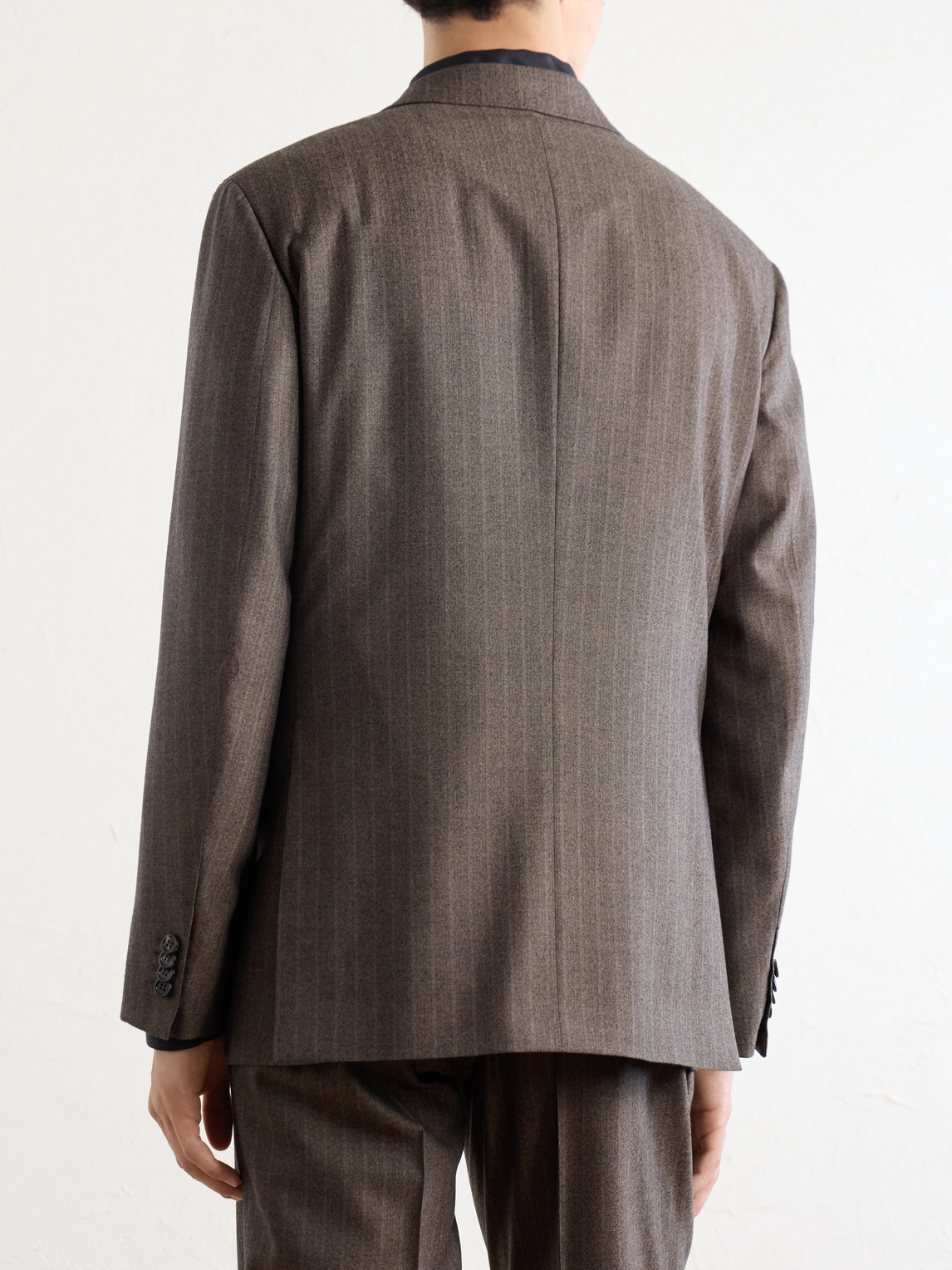 Plume Herringbone Wool Suit Jacket