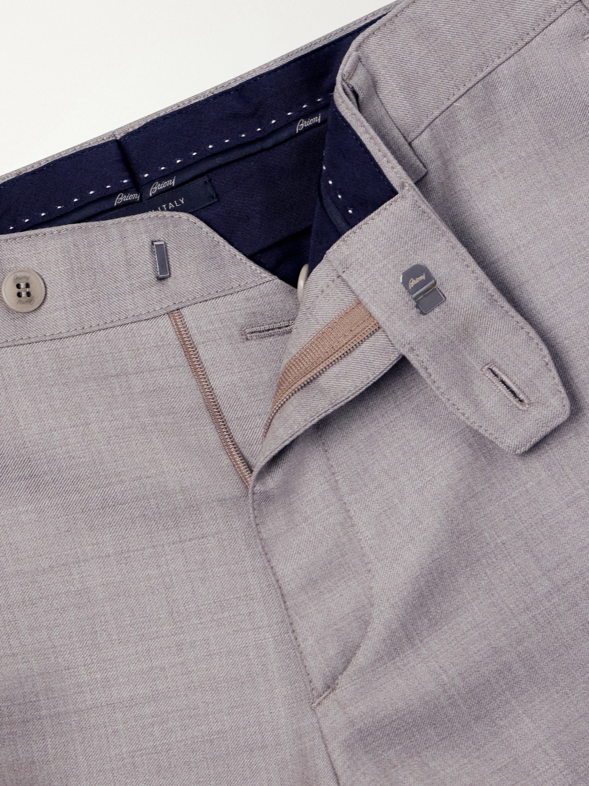 Wool-Gabardine Trousers Slim-Fit