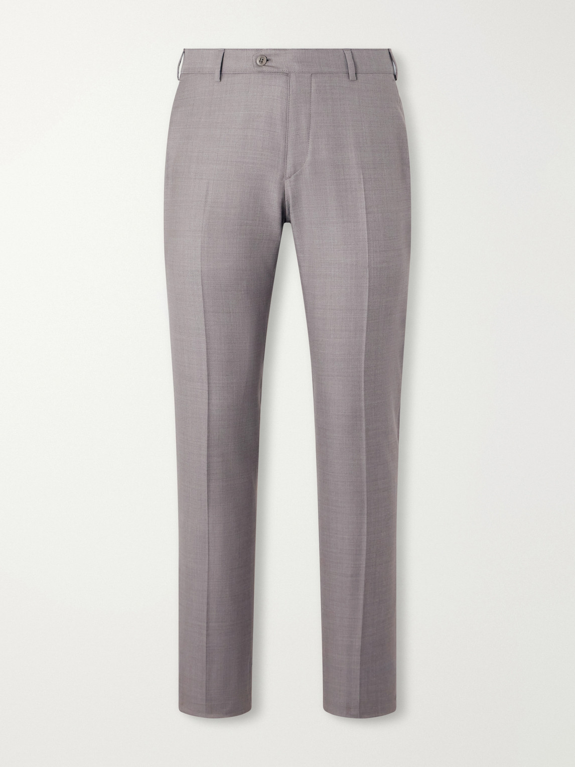 Wool-Gabardine Trousers Slim-Fit