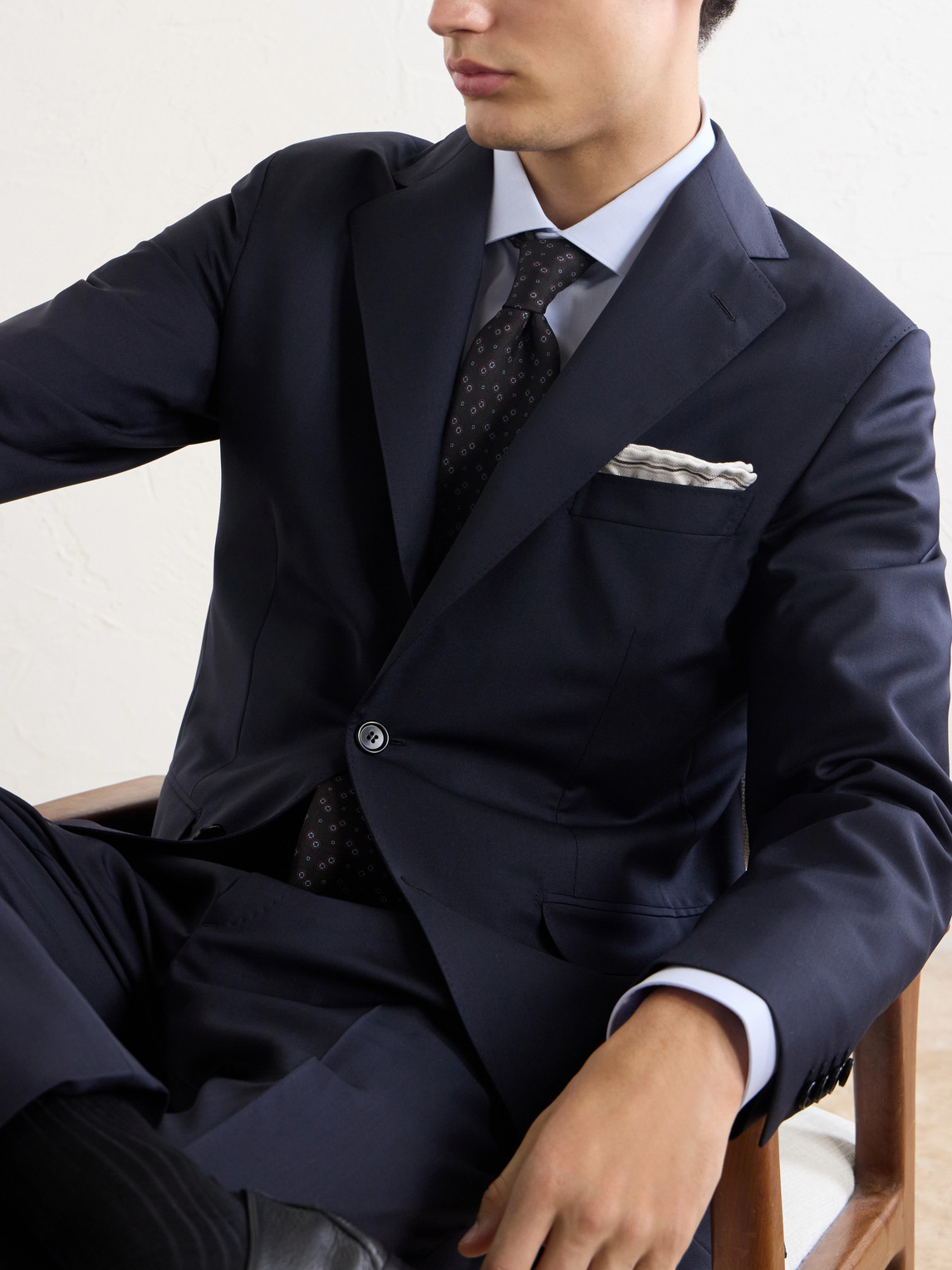 Plume Wool And Mohair-Blend Suit Jacket